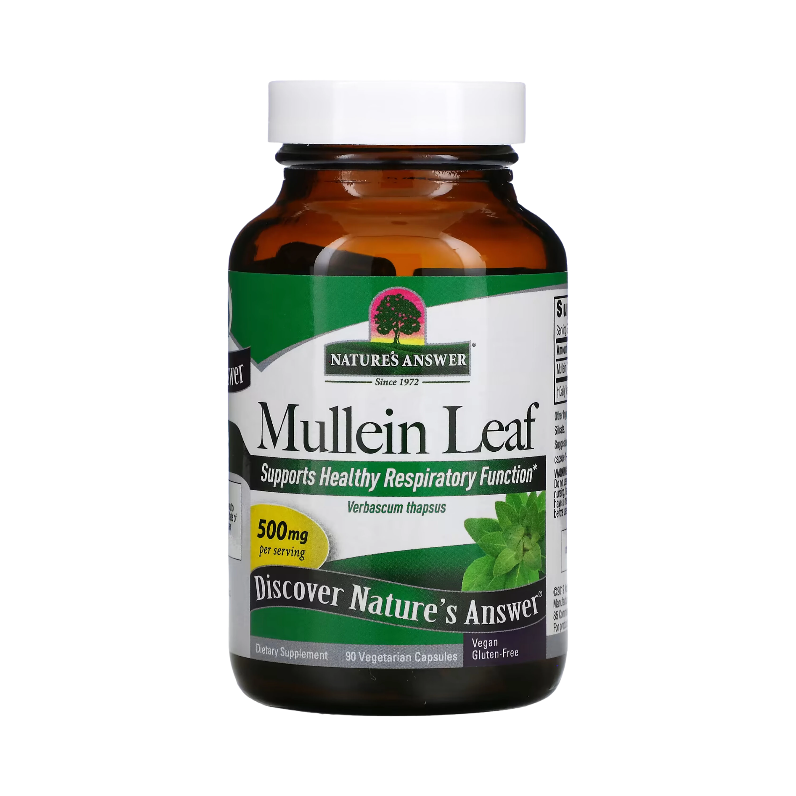 Nature’s Answer - Mullein Leaf, 90 Capsules