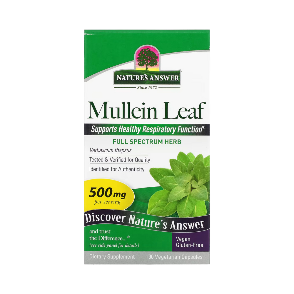 Nature’s Answer - Mullein Leaf, 90 Capsules