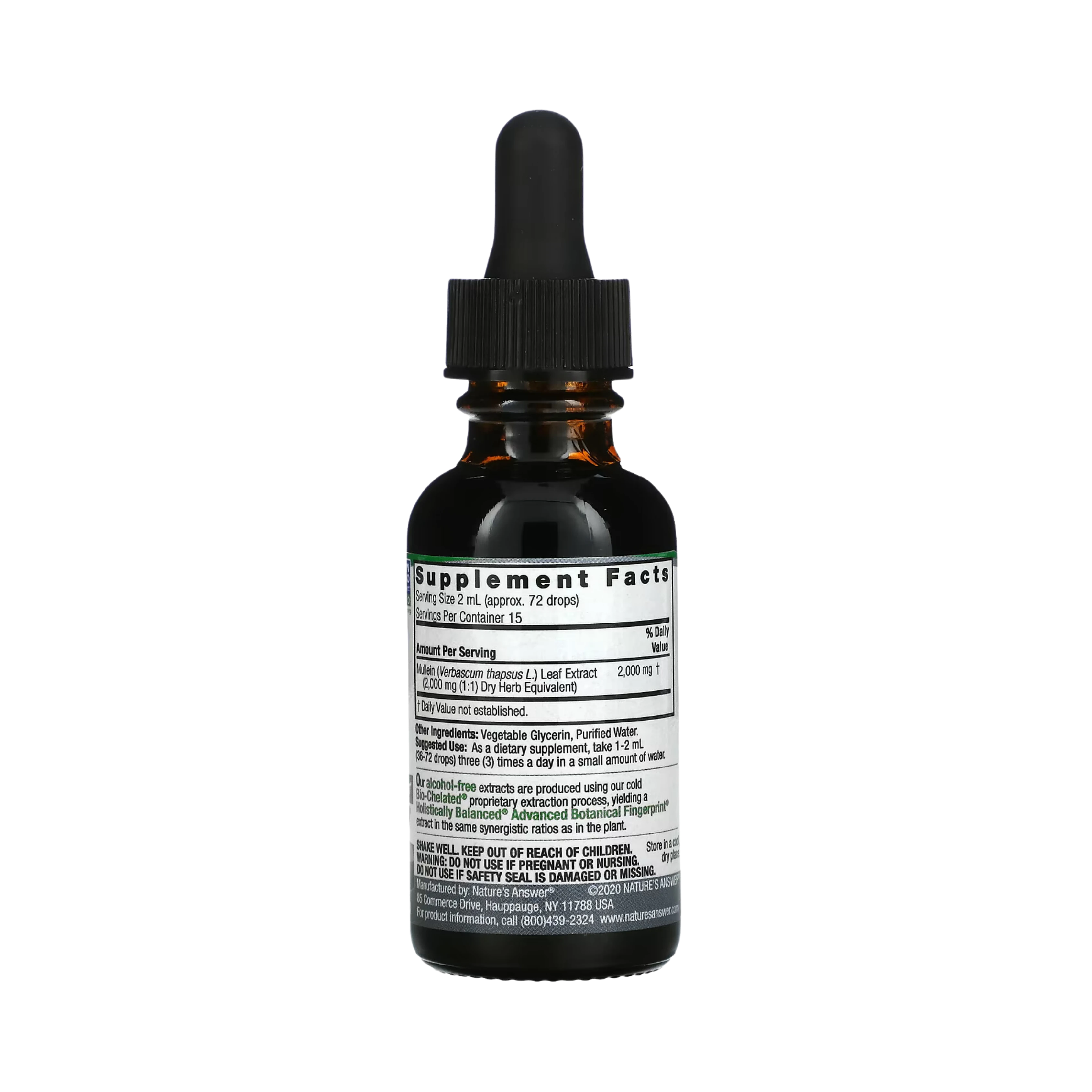 Nature's Answer - MULLEIN LEAF LIQUID EXTRACT 1OZ