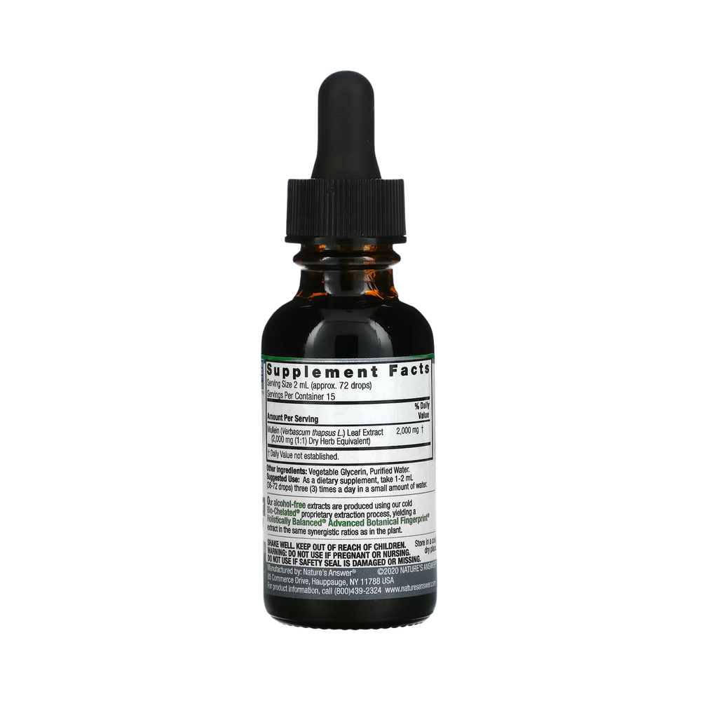 Nature's Answer - MULLEIN LEAF LIQUID EXTRACT 1OZ