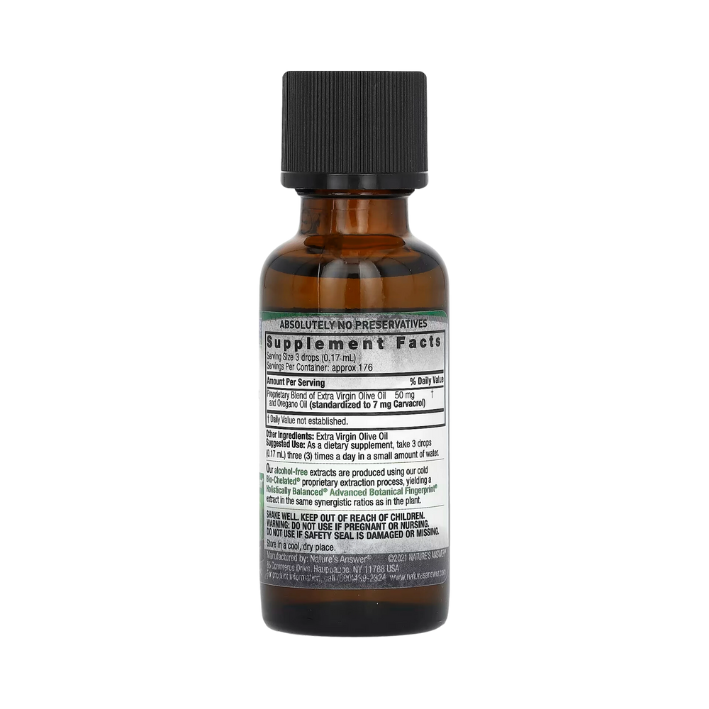 Nature's Answer - Oil of Oregano Leaf, Alcohol-Free, 1 OZ