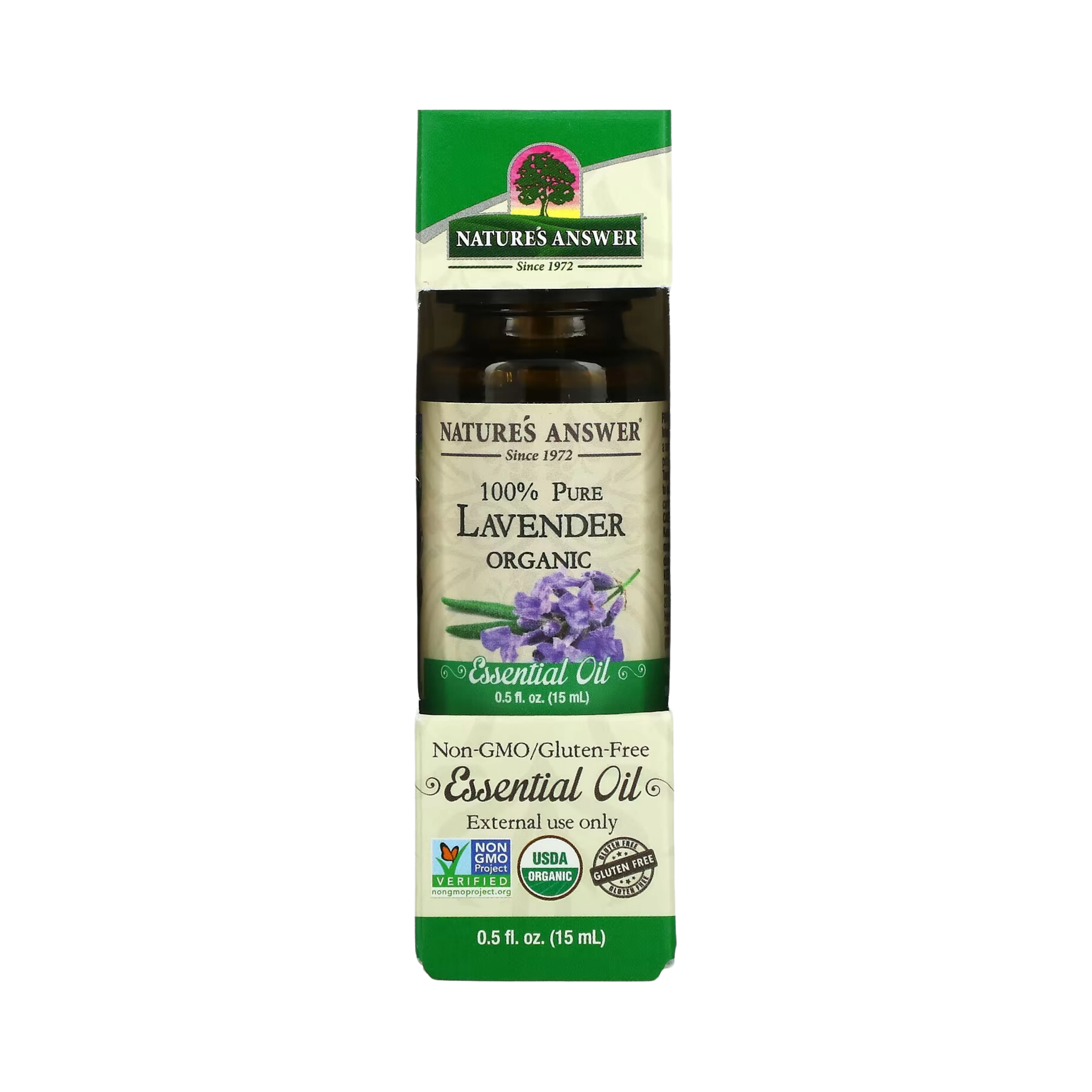 Nature's Answer - Organic Essential Oil, Lavender, 0.5 OZ