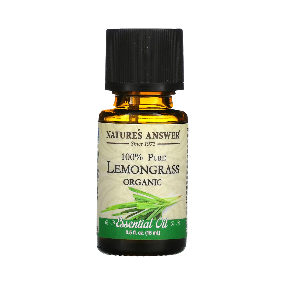 Nature's Answer - Organic Essential Oil, Lemongrass, 0.5 OZ