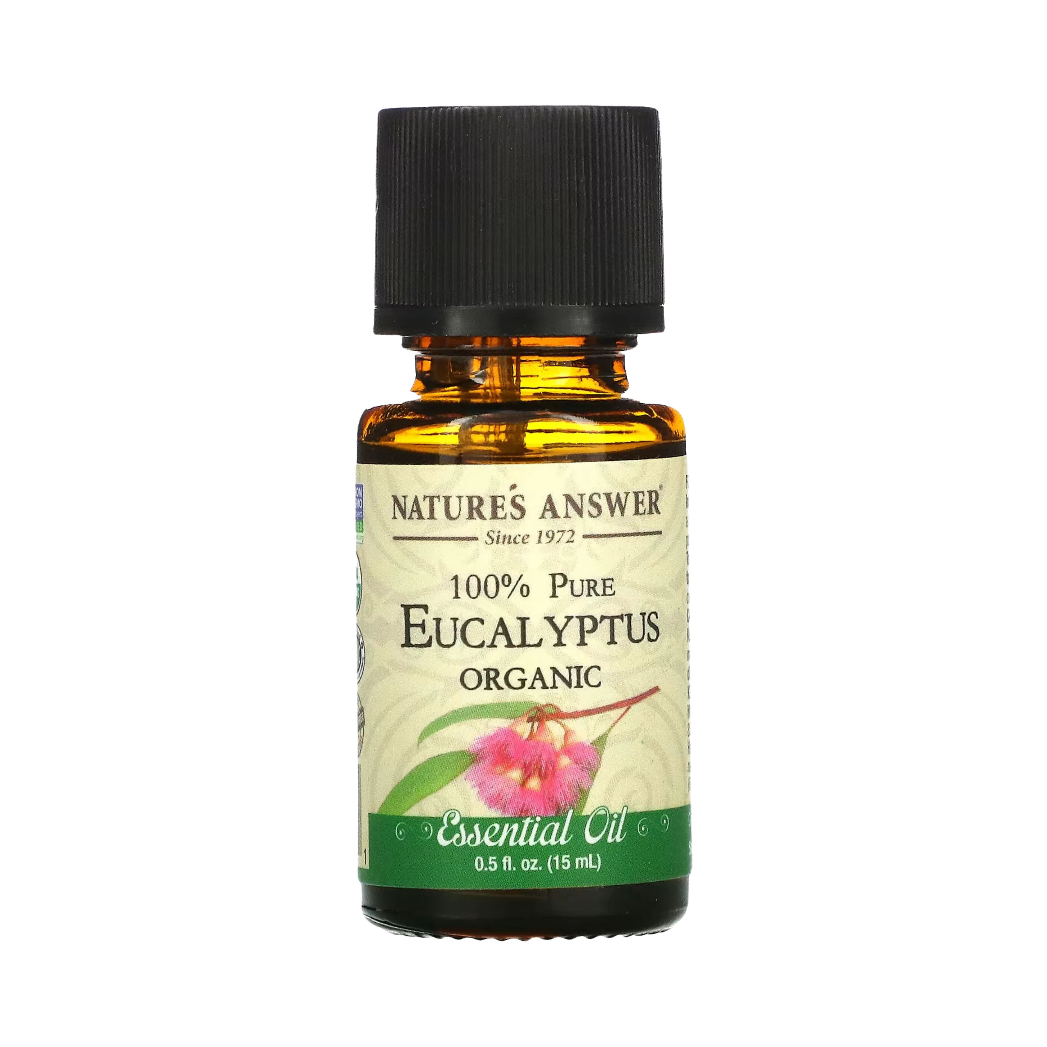 Nature's Answer - Organic Essential Oil, Pure Eucalyptus, 0.5 OZ
