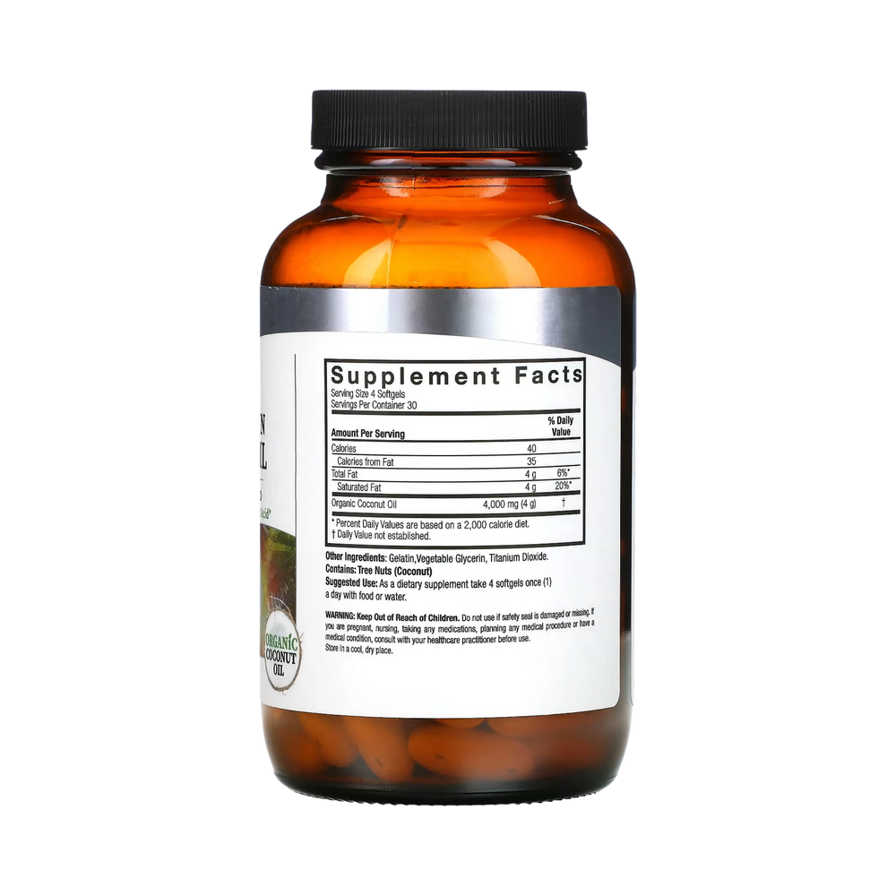 Nature’s Answer - Organic Extra Virgin Coconut Oil, 120 Softgels