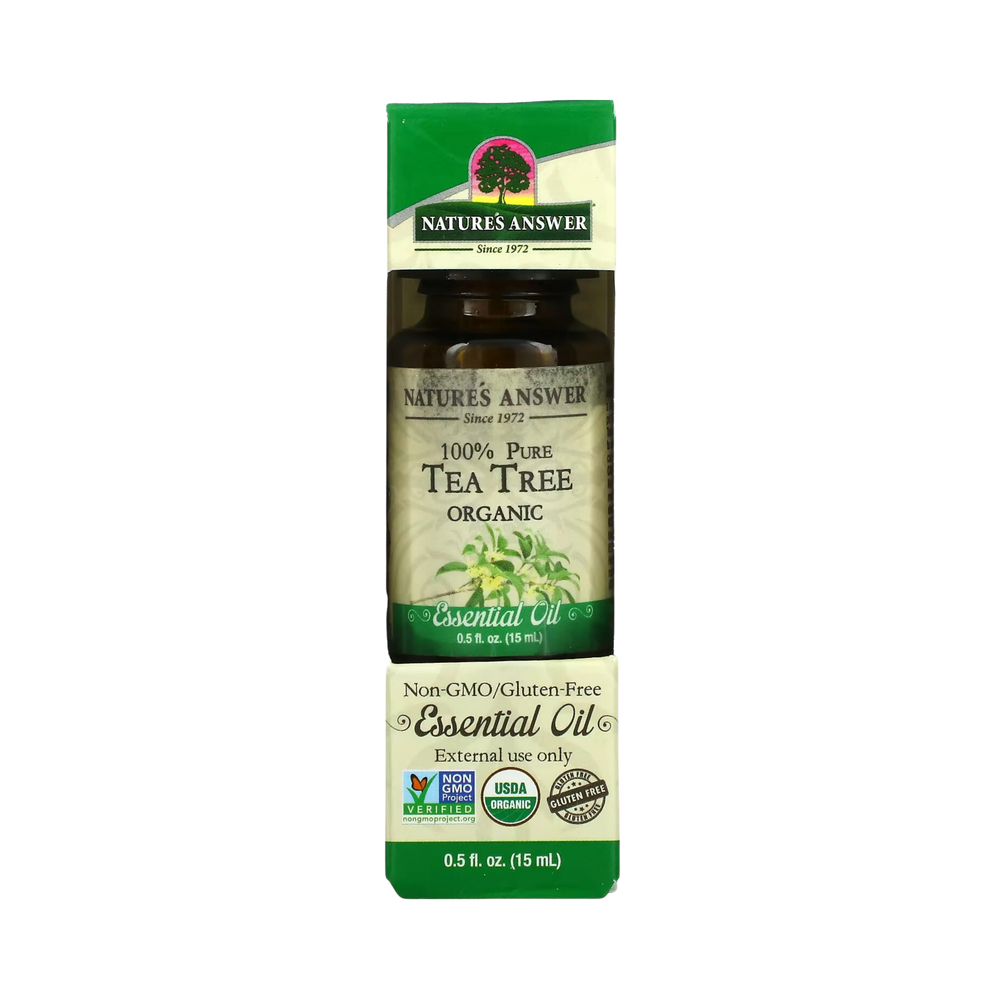 Nature's Answer  - Organic Tea Tree Essential Oil, 0.5 OZ