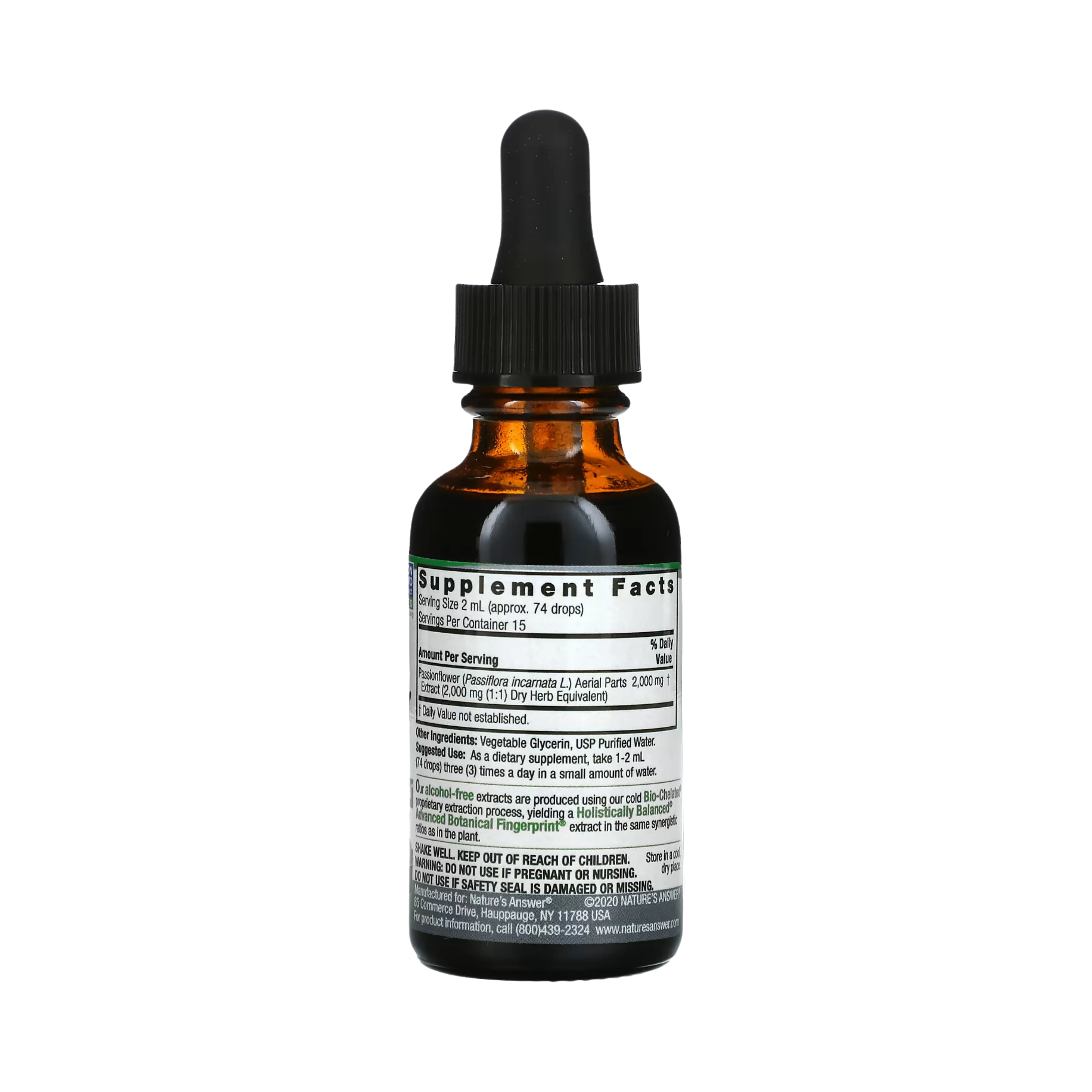 Nature’s Answer - Passion Flower Alcohol Free Extract, 1 Oz