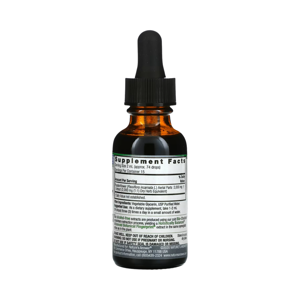 Nature’s Answer - Passion Flower Alcohol Free Extract, 1 Oz