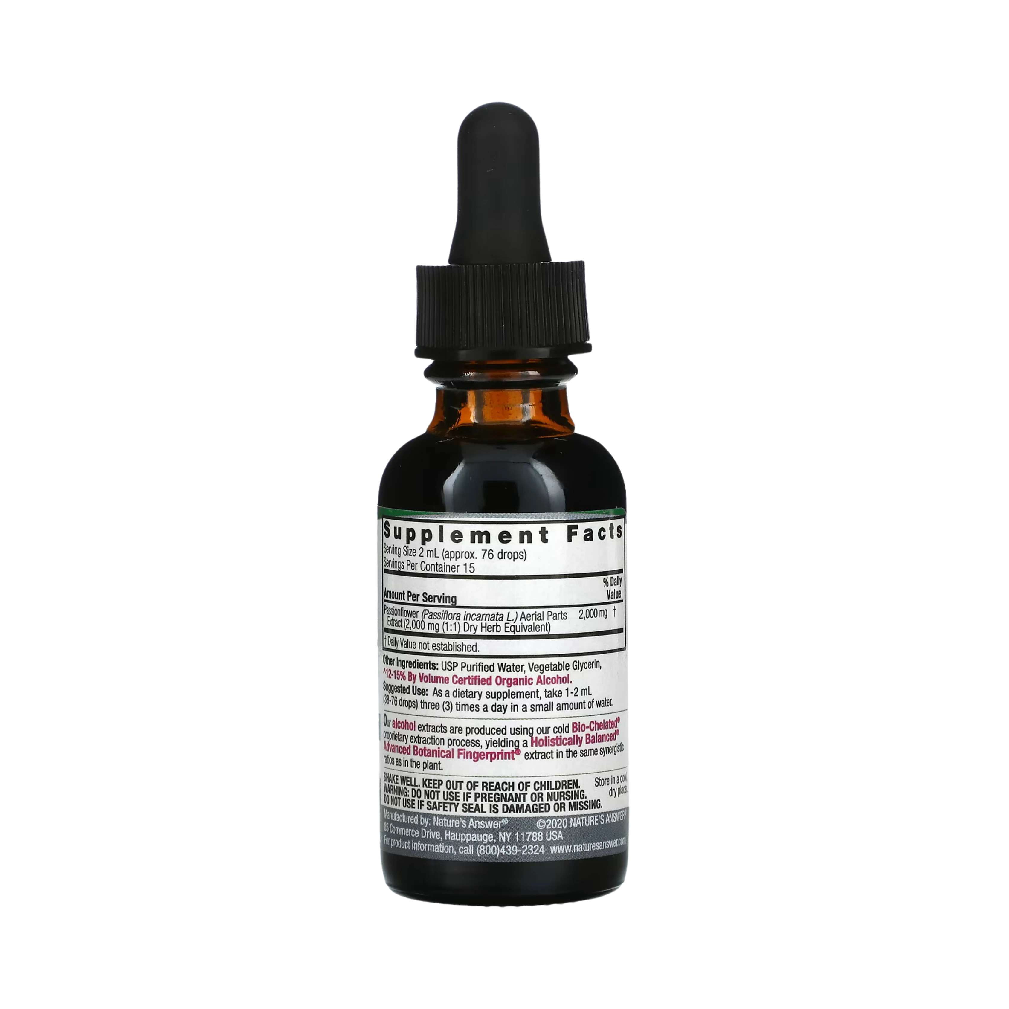 Nature’s Answer, Passion Flower Extract, 1 Oz