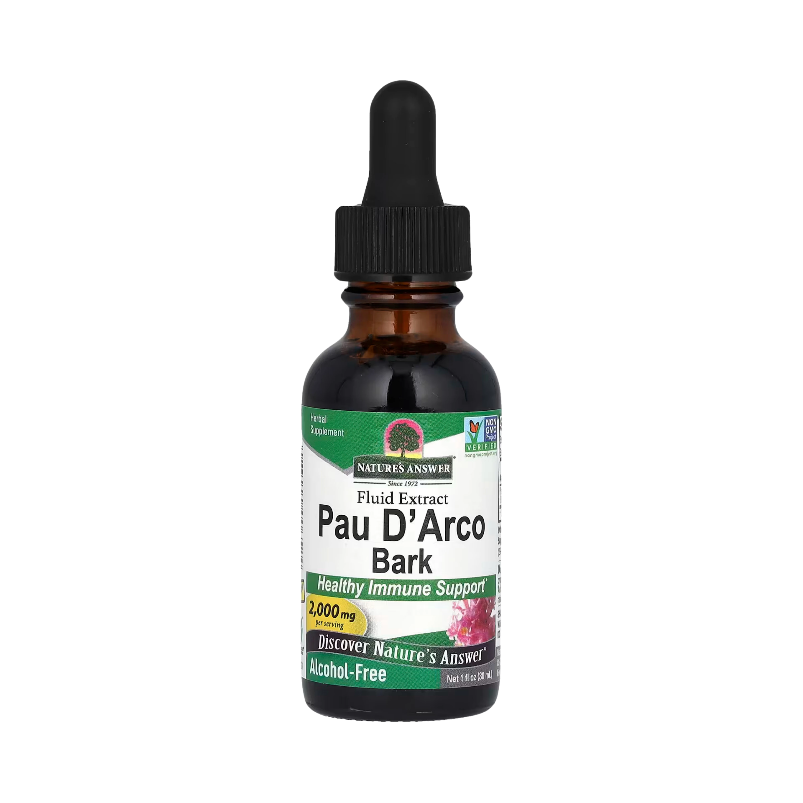 Nature’s Answer -  Pau D'Arco Alcohol Free Extract, 1 Oz