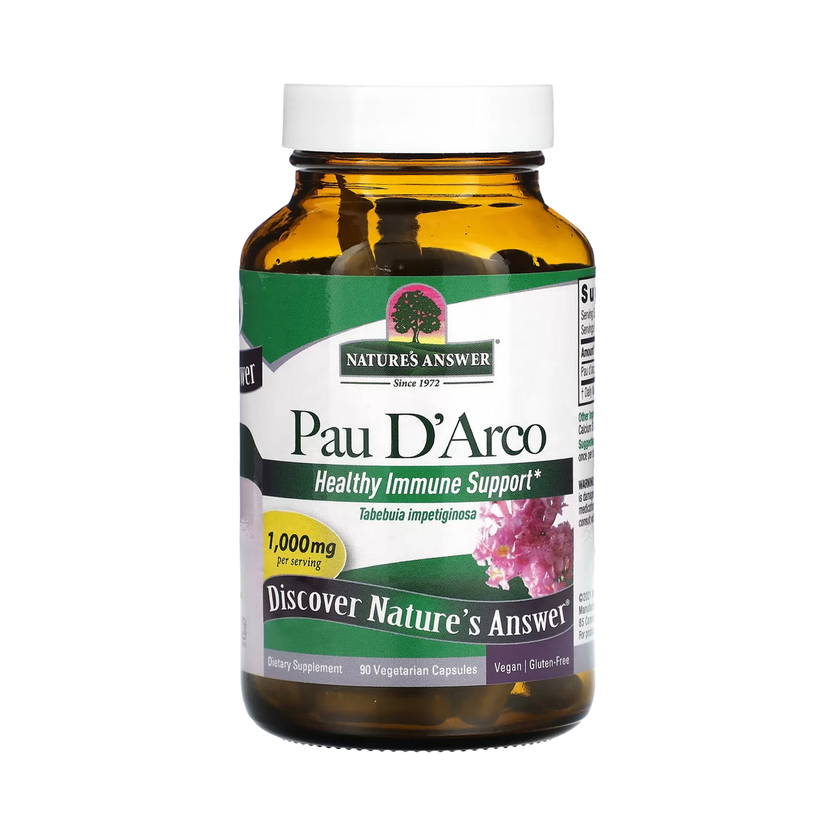 Nature’s Answer - Pau D'Arco Inner Bark, 90 Capsules