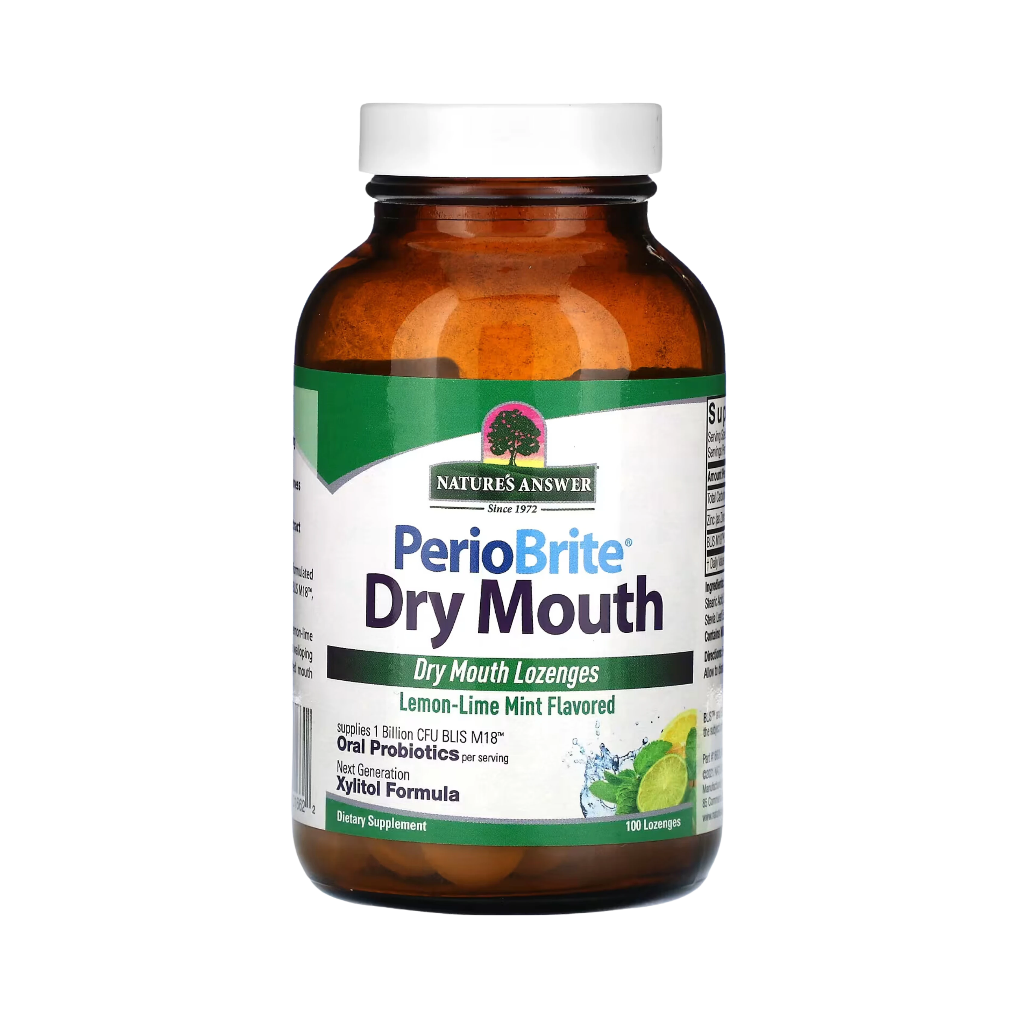 Nature's Answer - PerioBrite Dry Mouth Lozenges, 100 Lozenges