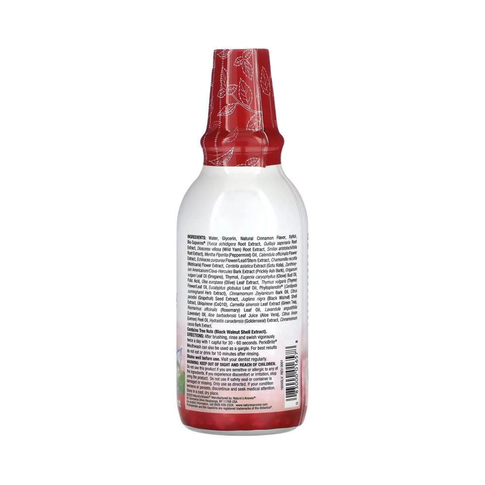 Nature's Answer - PERIOBRITE MOUTHWASH CINNAMINT 16OZ