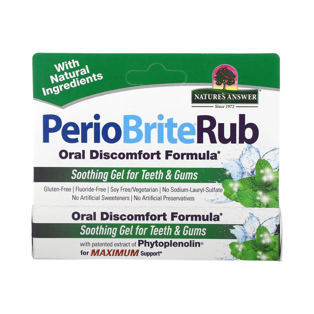 Nature’s Answer -  Periobrite Rub Topical Analgesic, 0.5 Oz
