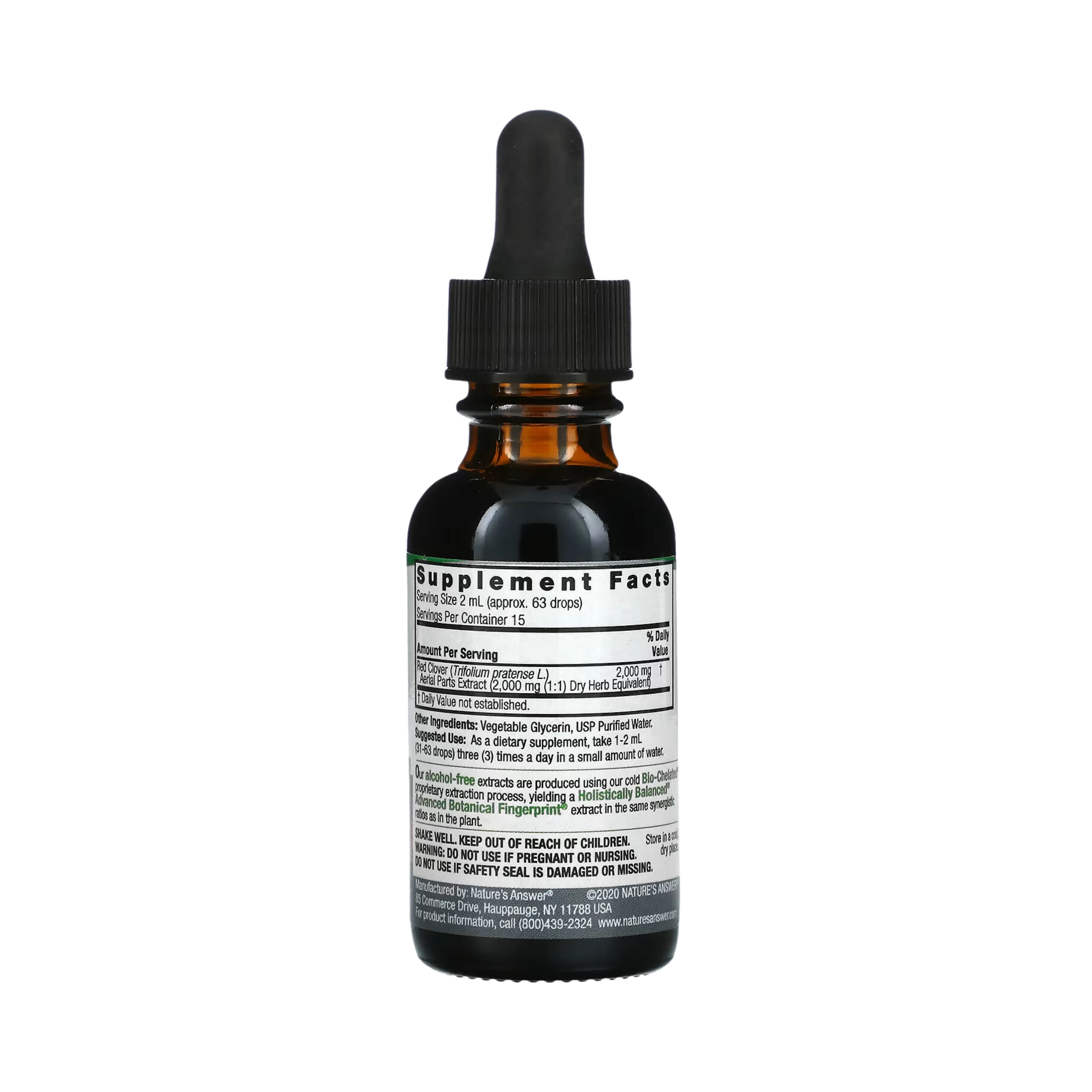 Nature’s Answer - Red Clover Alcohol Free Extract, 1 Oz