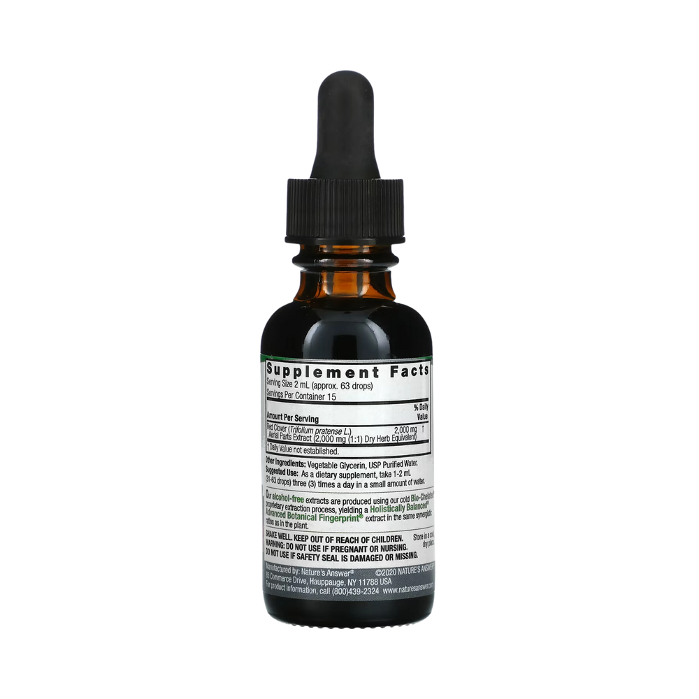 Nature’s Answer - Red Clover Alcohol Free Extract, 1 Oz