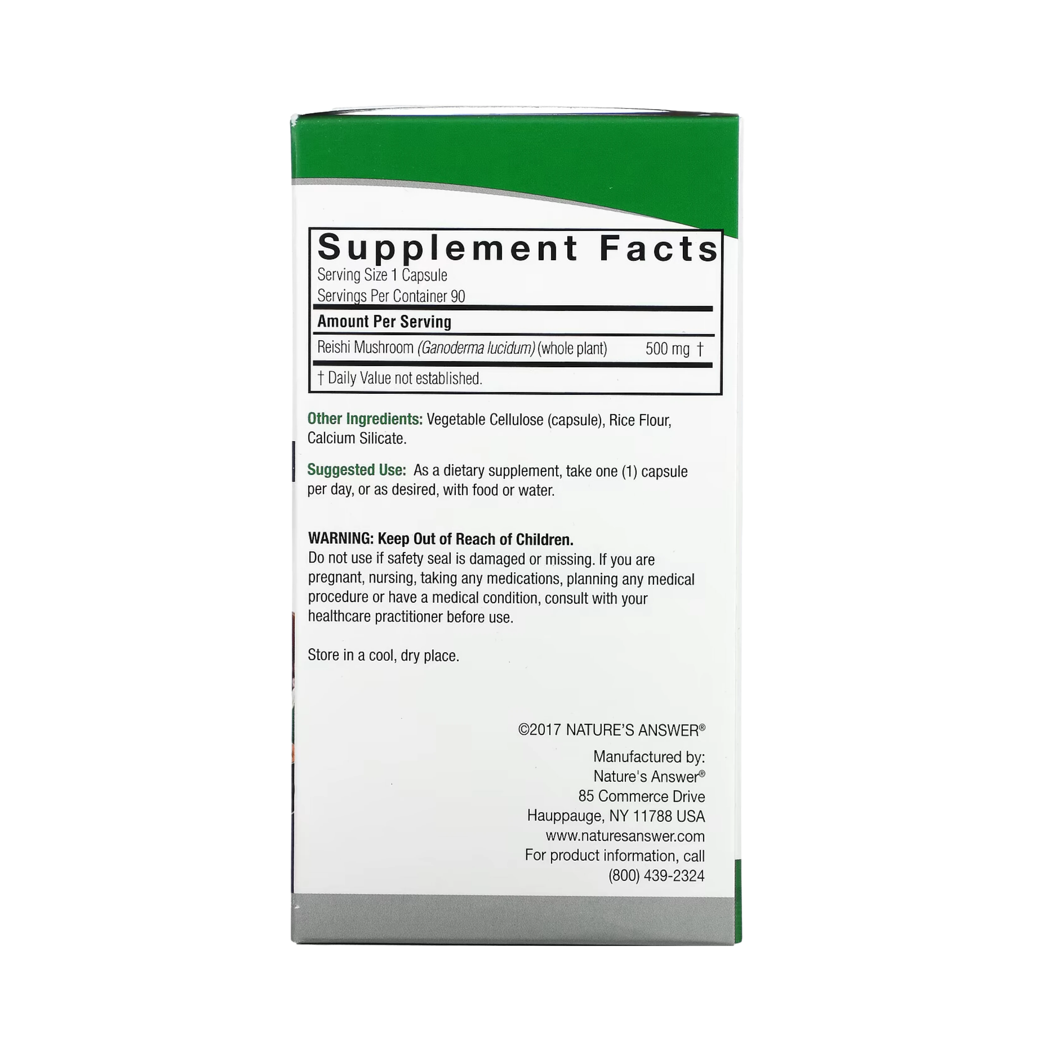 Nature’s Answer - Reishi, 90 Capsules