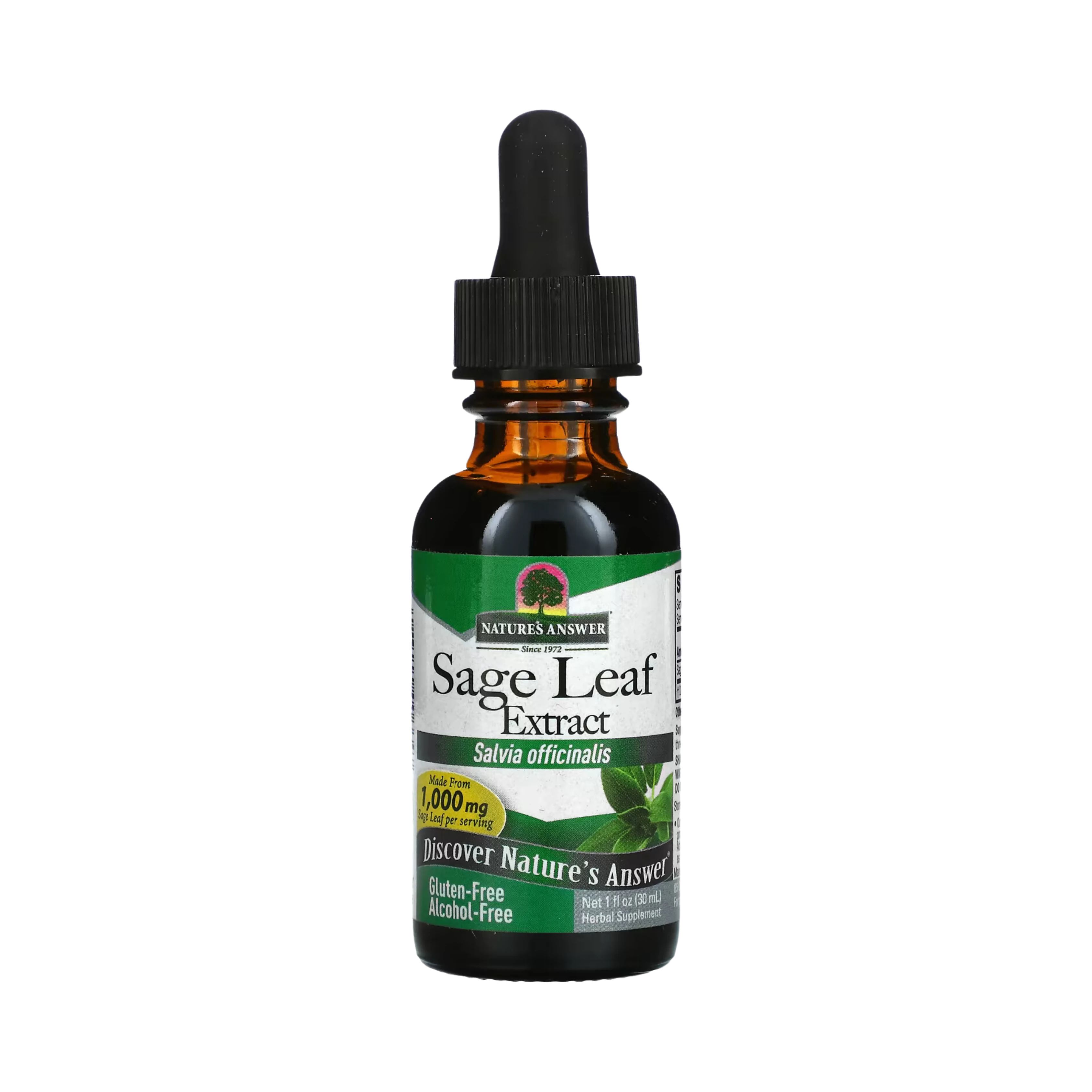 Nature’s Answer - Sage Leaf Extract, Alcohol Free 1 Oz