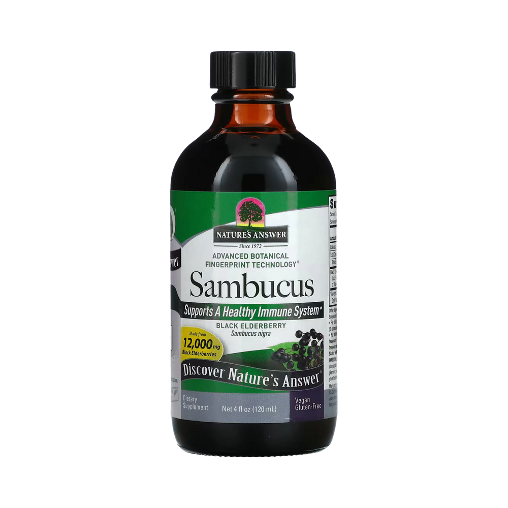 Nature's Answer - Sambucus, Black ElderBerry, 4 fl oz
