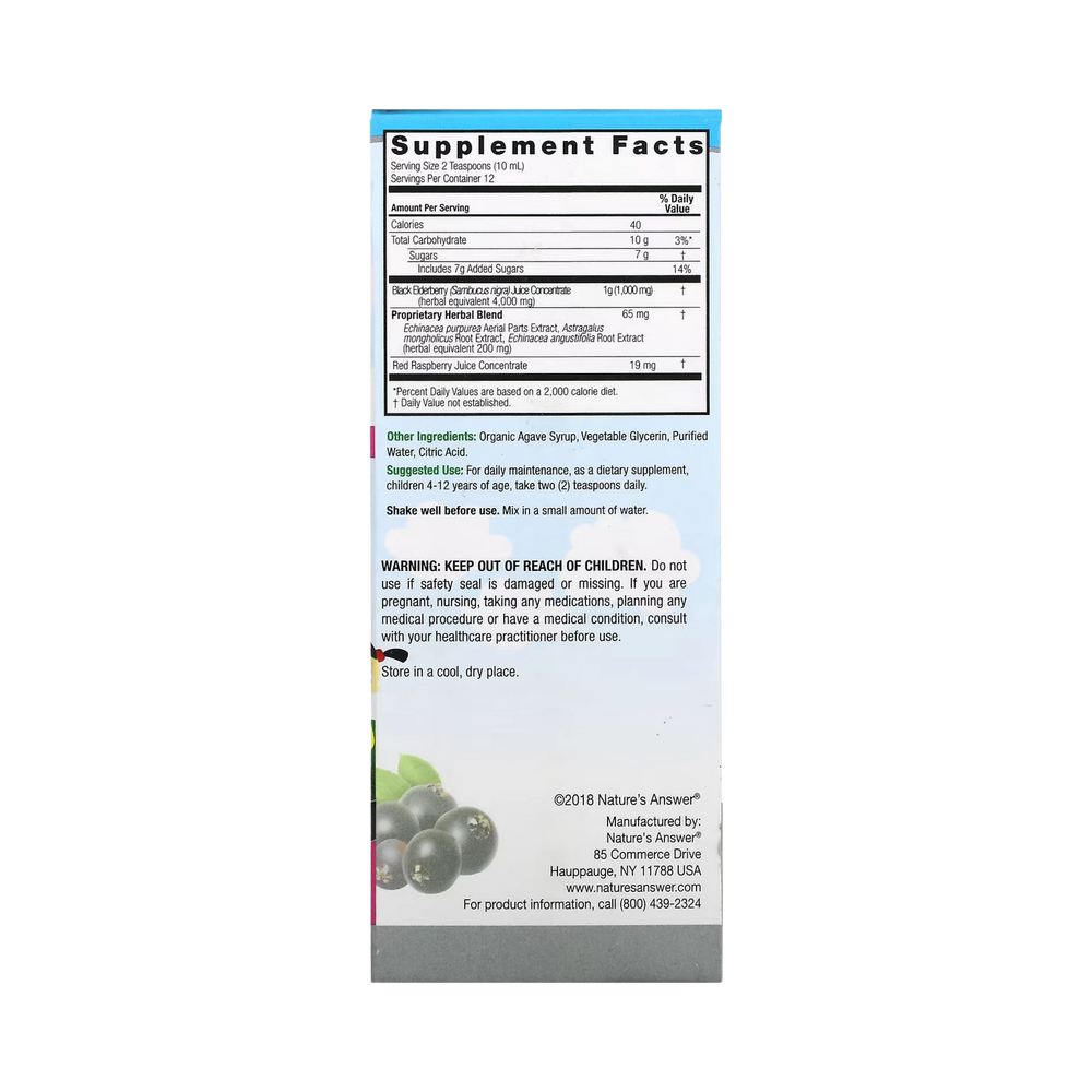Nature’s Answer - Sambucus Kids, 4 Oz