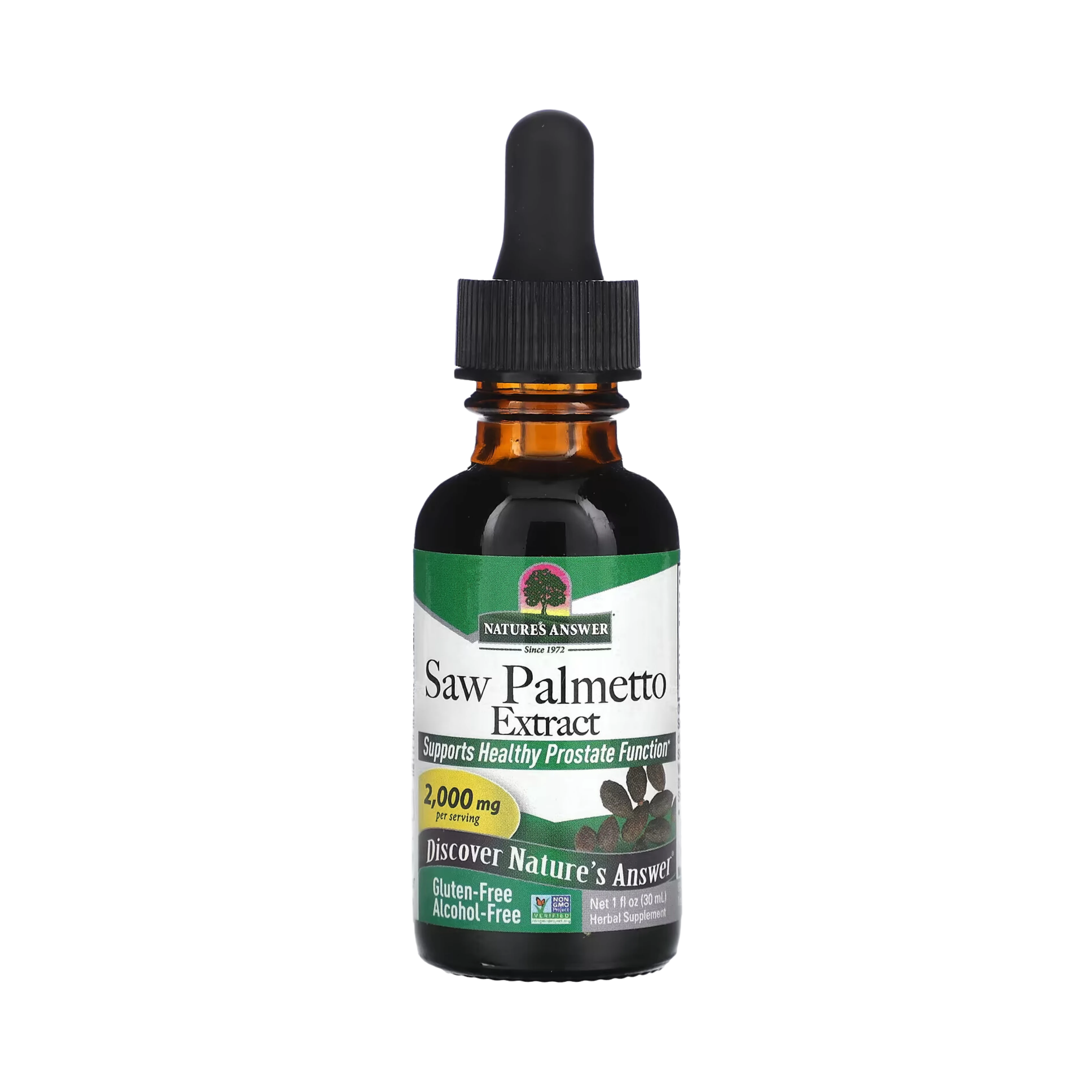 Nature’s Answer - Saw Palmetto Berry Alcohol Free Extract, 1 Oz