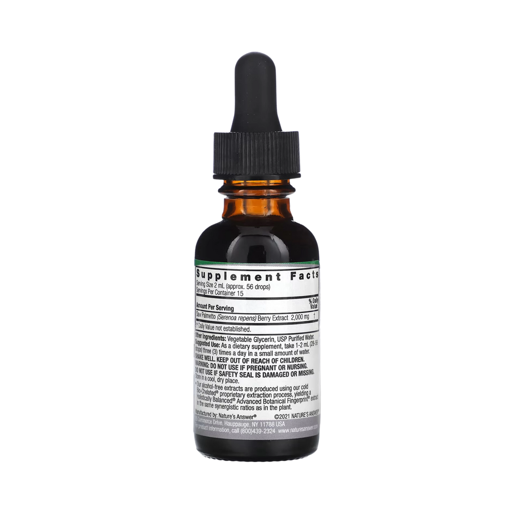 Nature’s Answer - Saw Palmetto Berry Alcohol Free Extract, 1 Oz