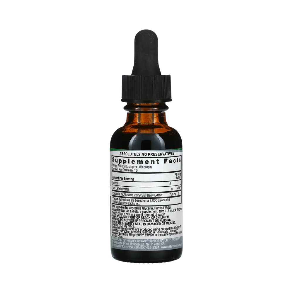 Nature’s Answer - Schisandra Alcohol Free Extract, 1 Oz