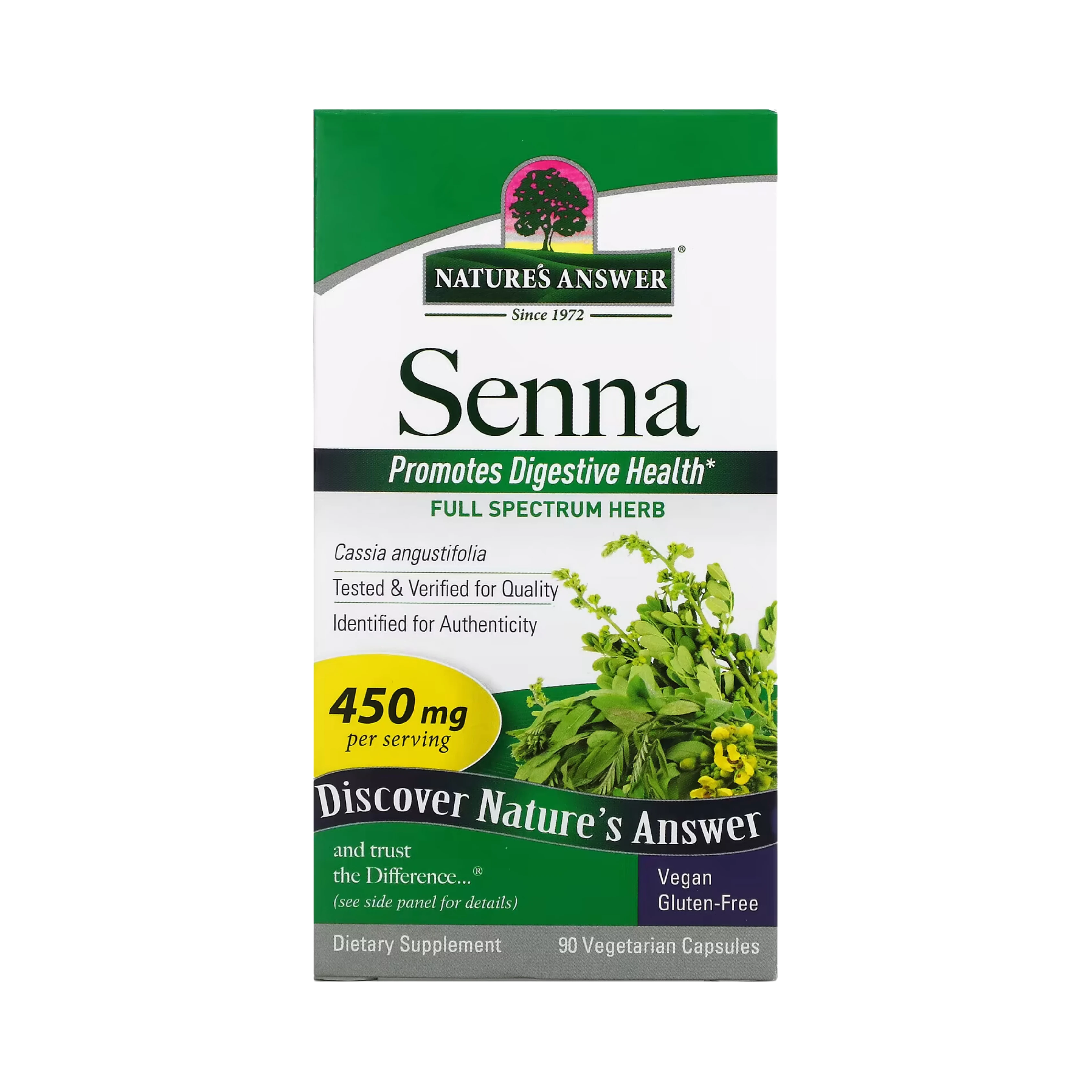 Nature’s Answer - Senna Leaf, 90 Capsules