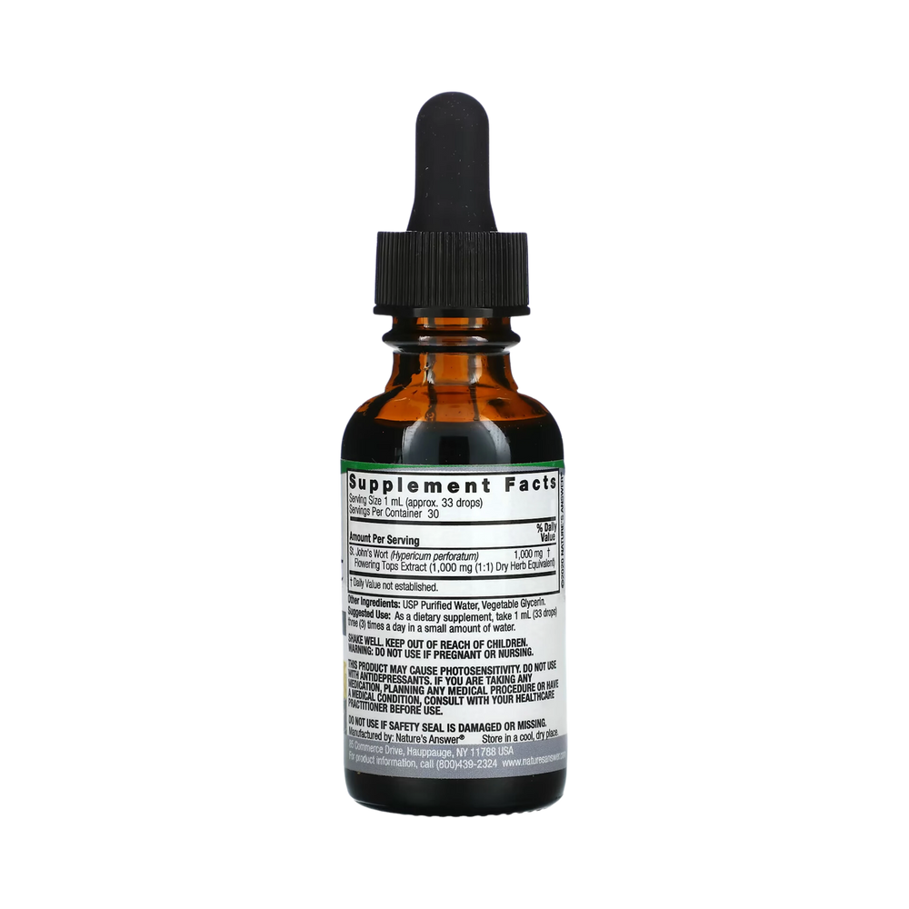 Nature’s Answer - St. John's Wort Alcohol Free Extract, 1 Oz