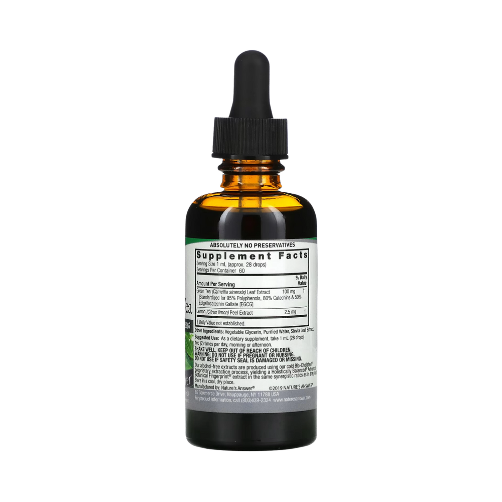 Nature’s Answer - Super Green Tea Extract, Alcohol Free, 2 Oz