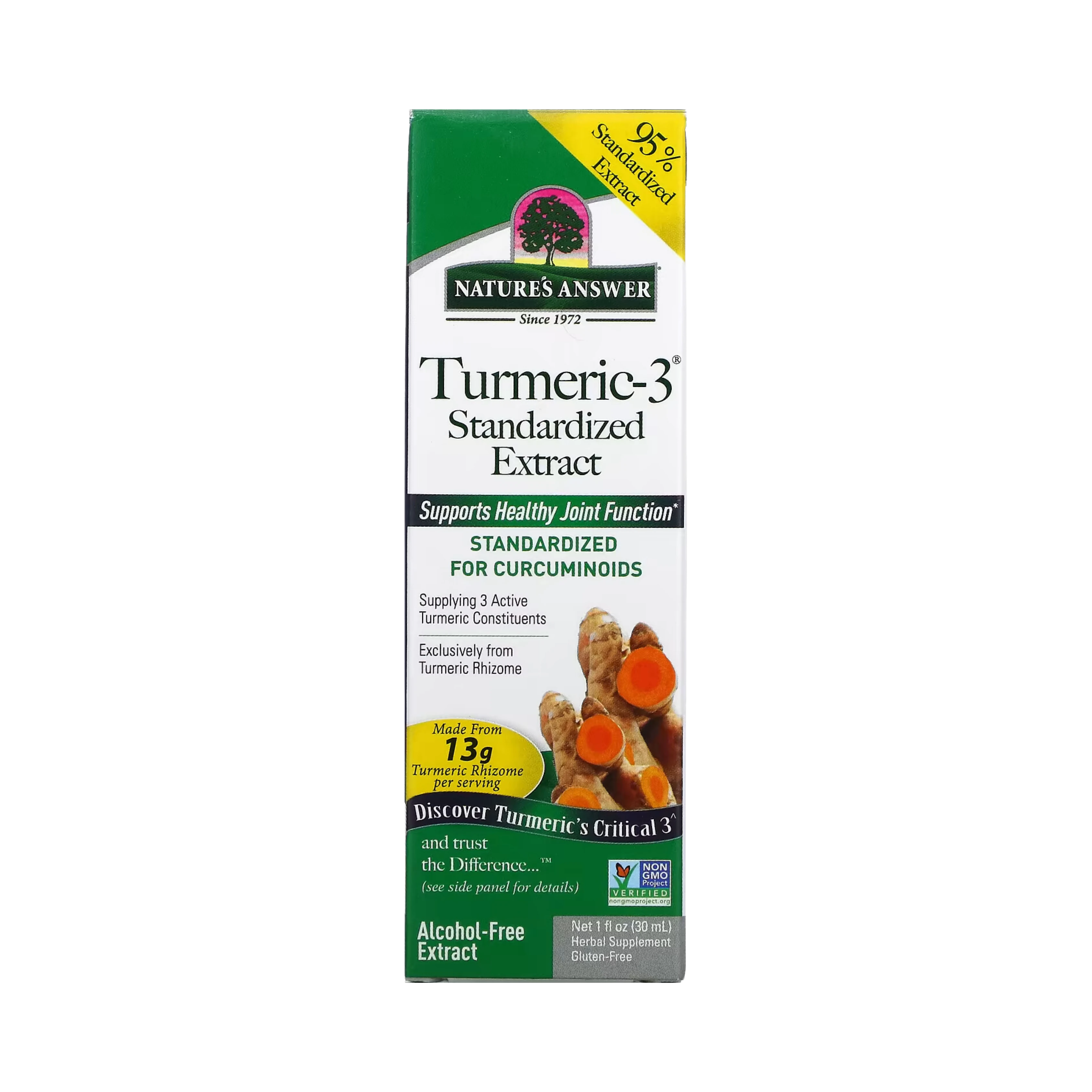 Nature's Answer - Turmeric-3, Alcohol-Free, 1 OZ