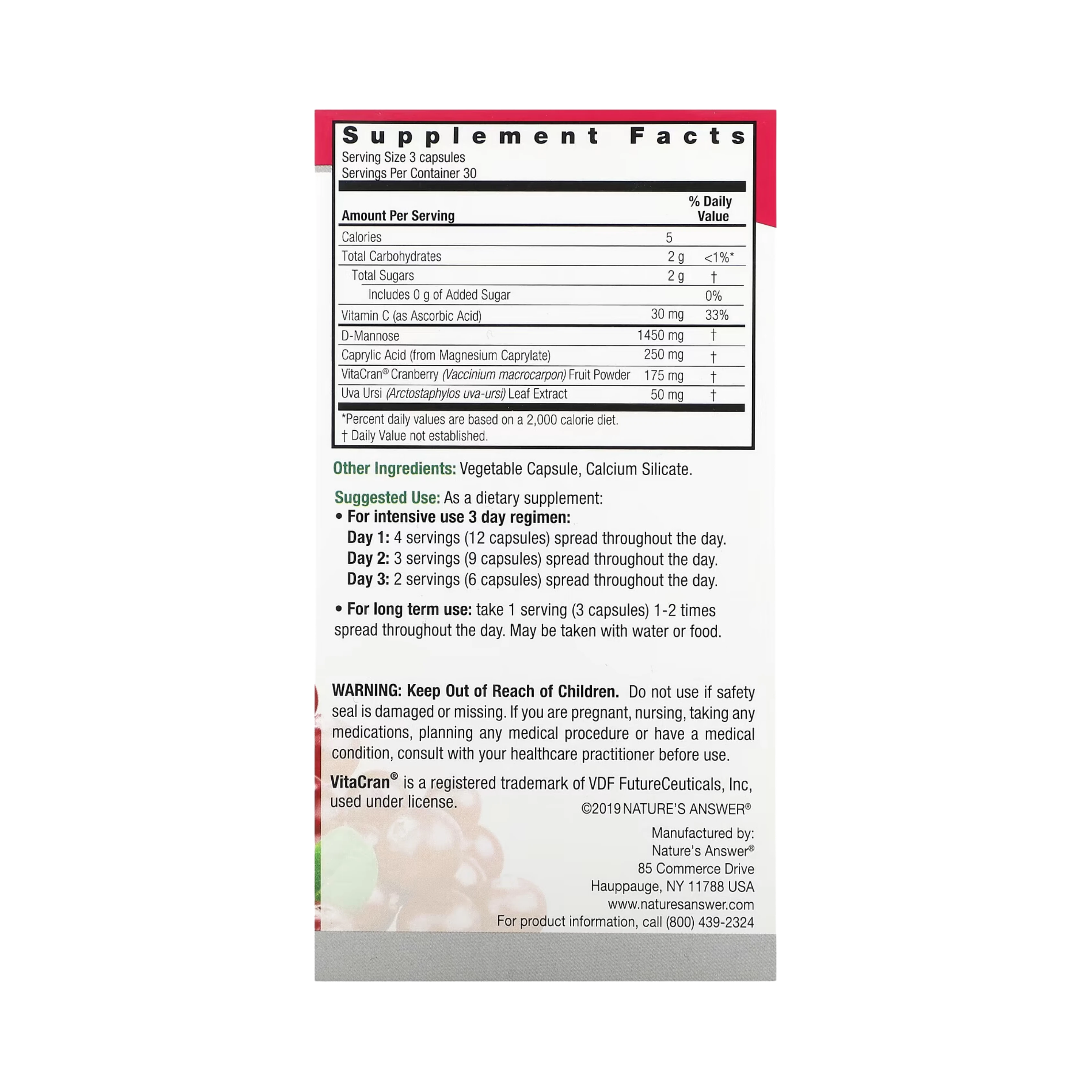 Nature's Answer - UT Answer, 90 Vegetarian Capsules
