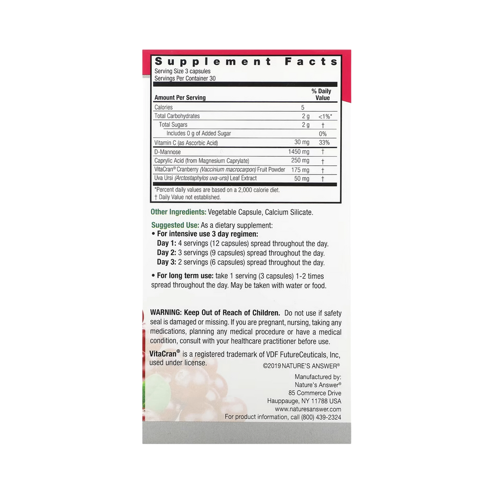 Nature's Answer - UT Answer, 90 Vegetarian Capsules