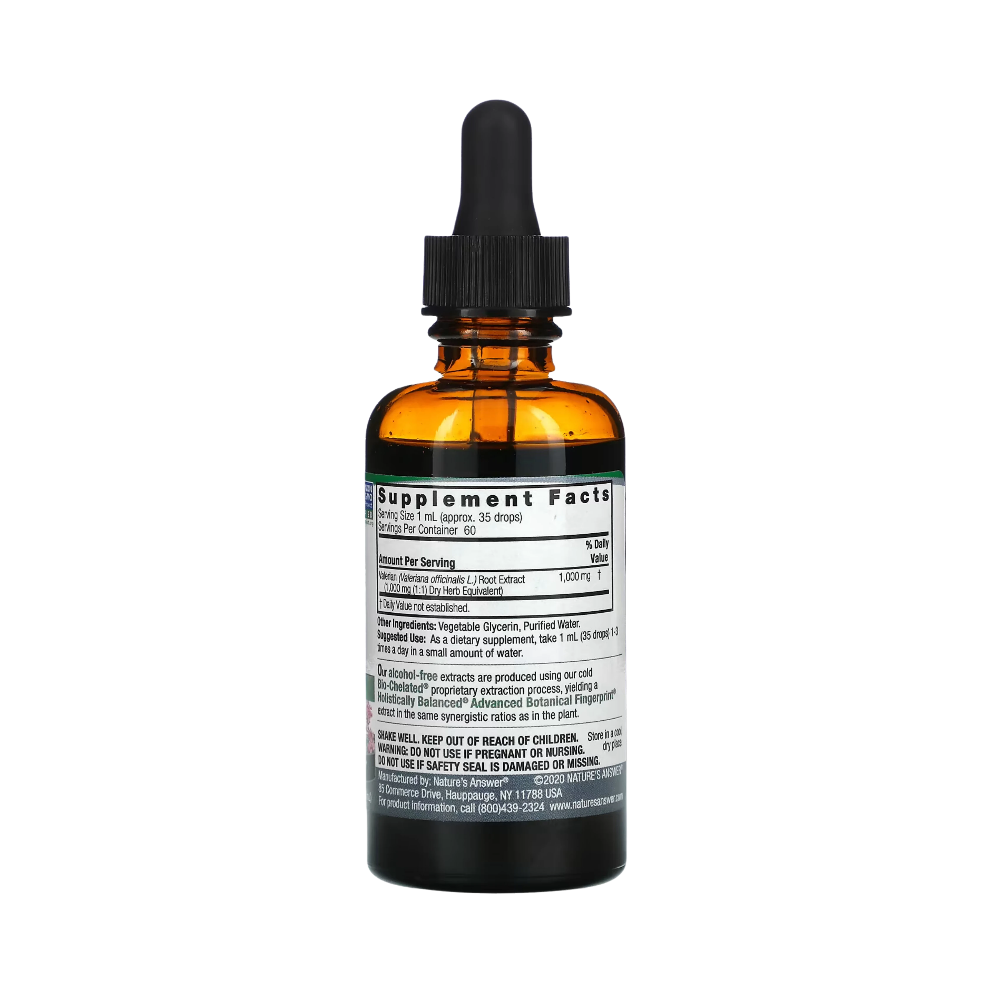 Nature’s Answer - Valerian Root Alcohol Free Extract, 2 Oz
