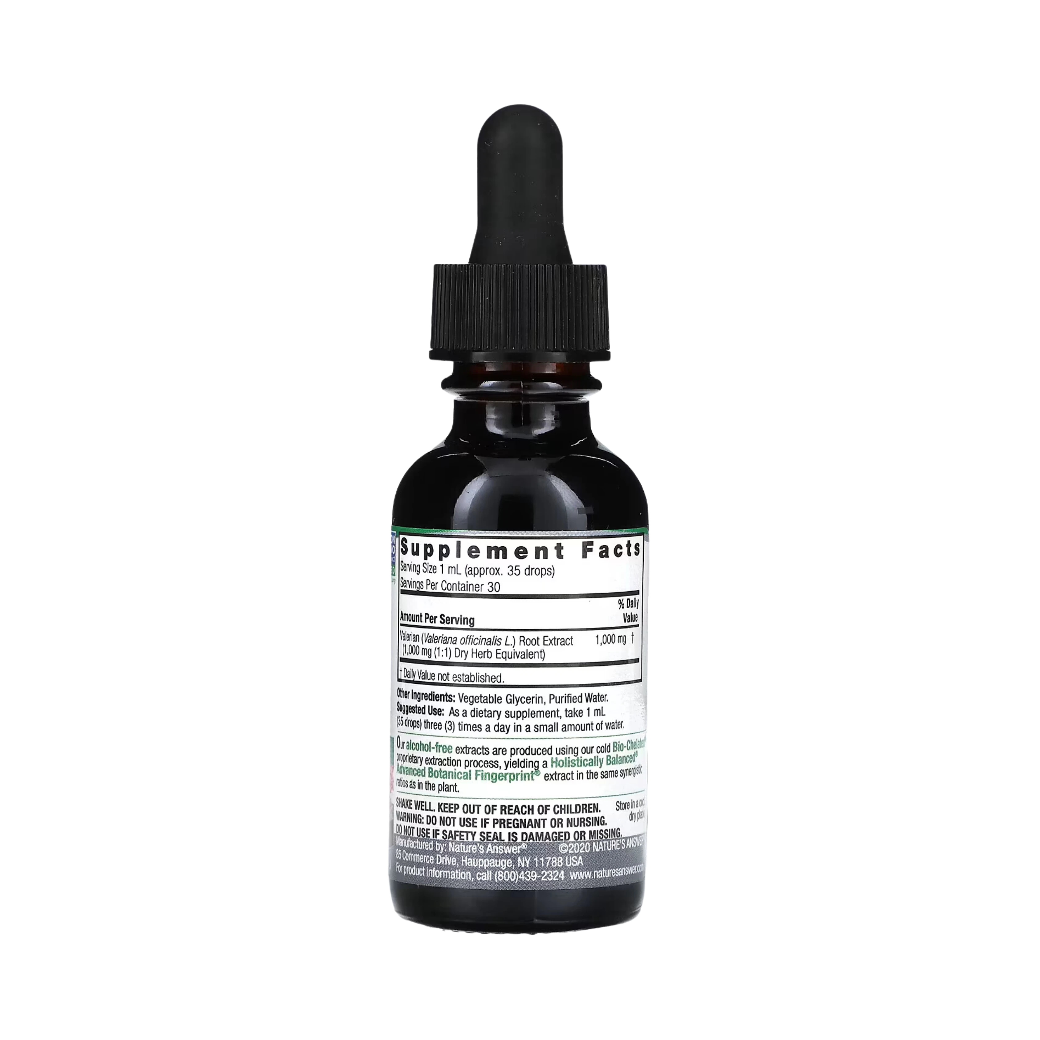 Nature's Answer - VALERIAN ROOT LIQUID EXTRACT 1OZ ALCOHOL FREE