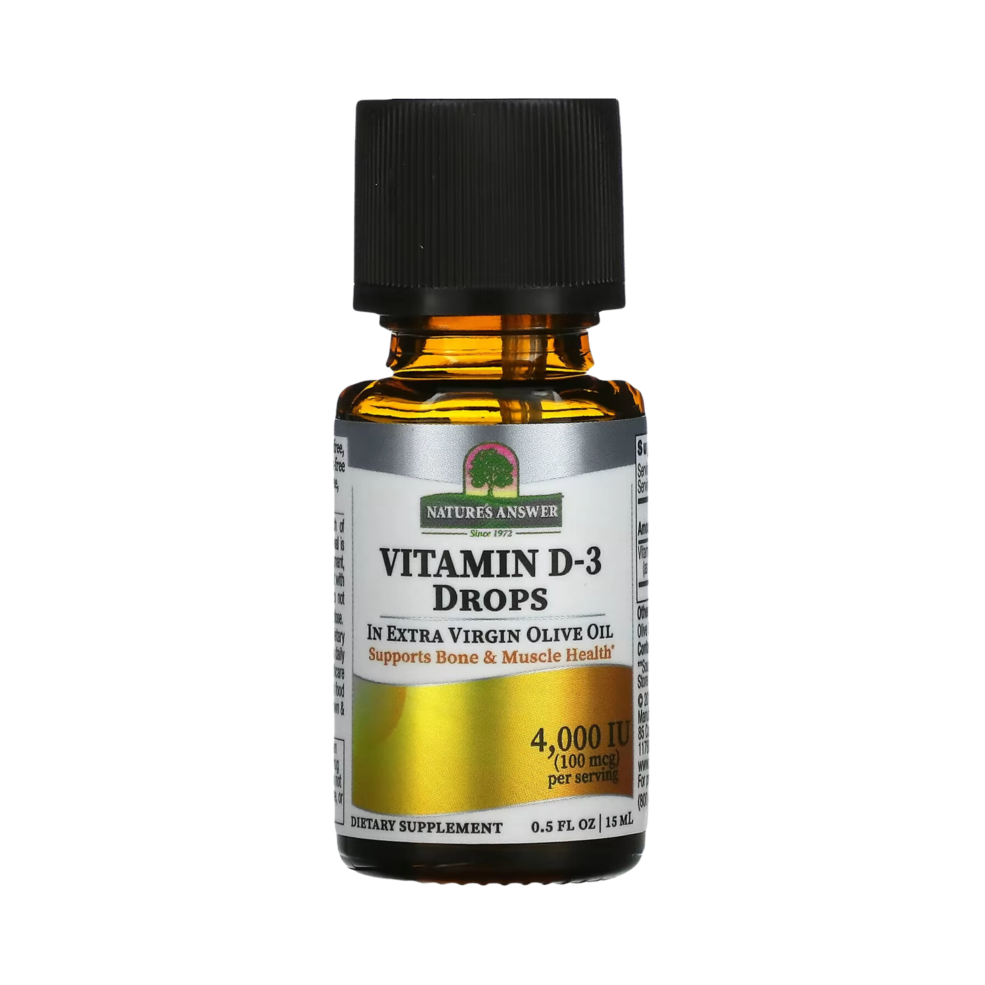 Nature’s Answer - Vitamin D-3 Drops 4000 IU, 0.5 Oz