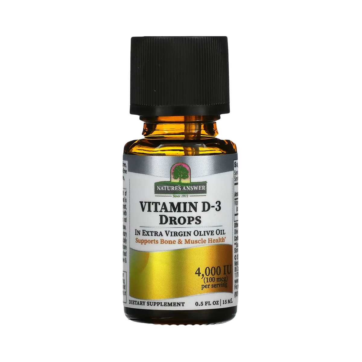 Nature’s Answer - Vitamin D-3 Drops 4000 IU, 0.5 Oz
