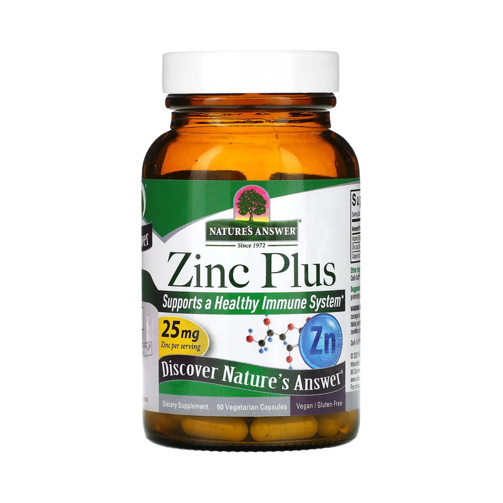 Nature's Answer - Zinc Plus, 60 Vegetarian Capsules