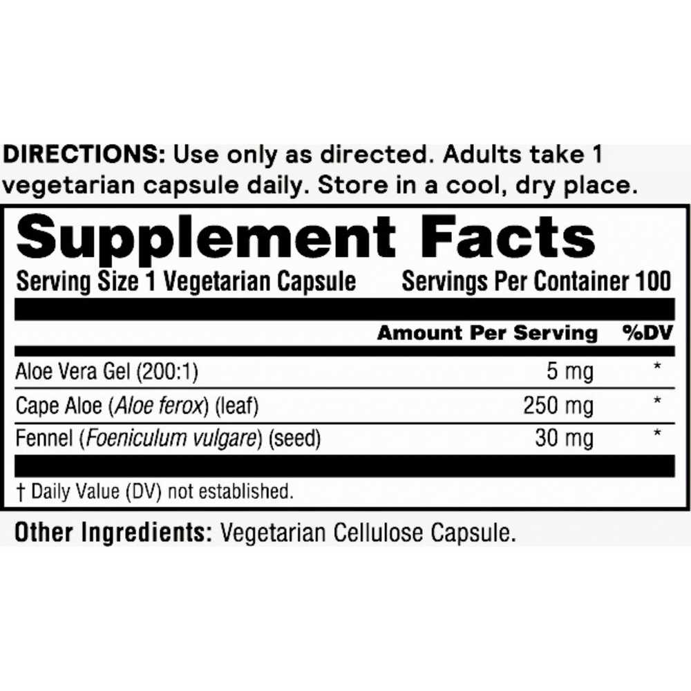 Nature's Life, Aloe Vera Inner Leaf, 100 Capsules