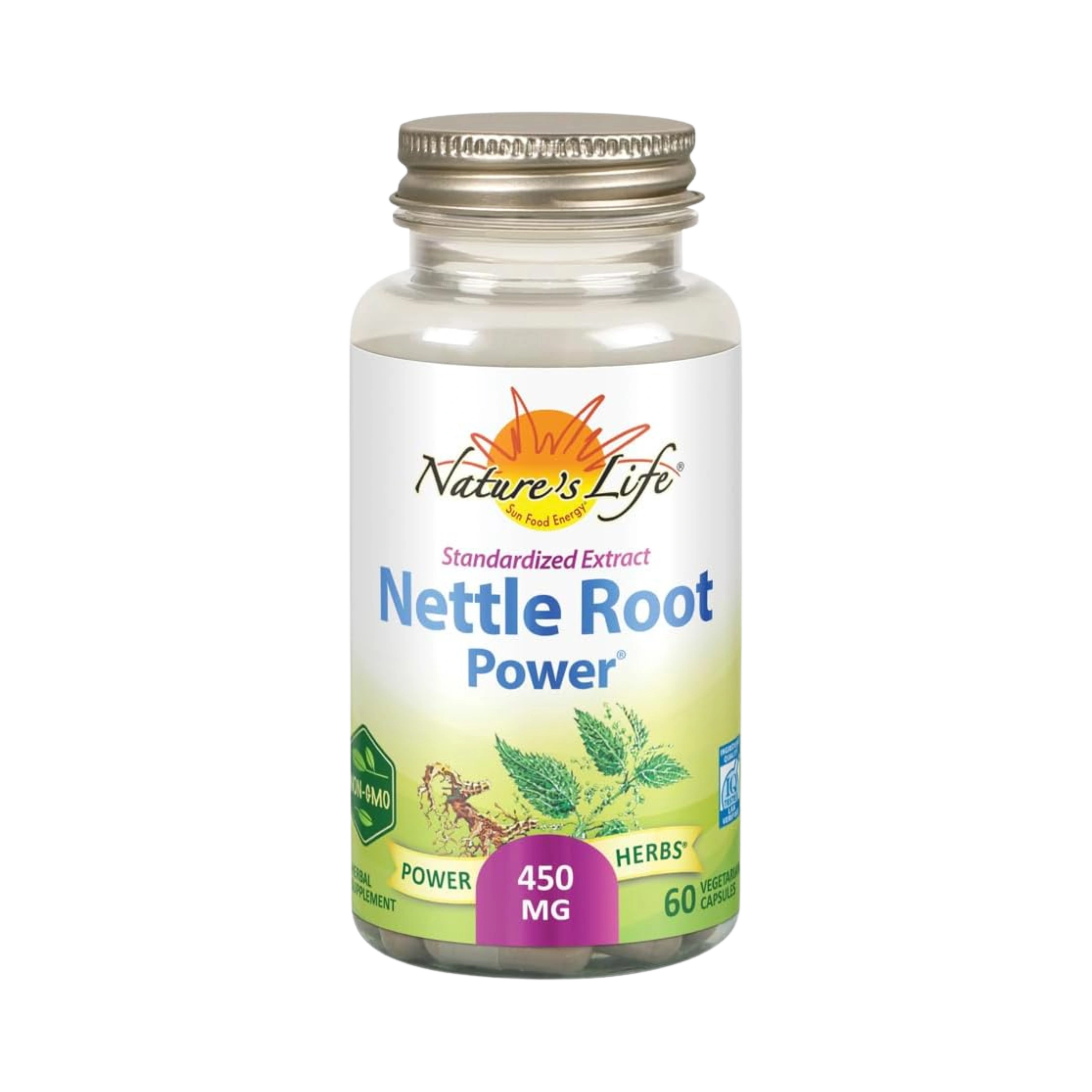 Nature's Life Nettle Root Power 450mg Herbal Supplement 60 Veg Capsule