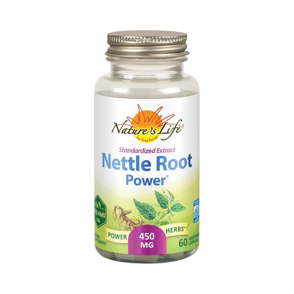 Nature's Life Nettle Root Power 450mg Herbal Supplement 60 Veg Capsule