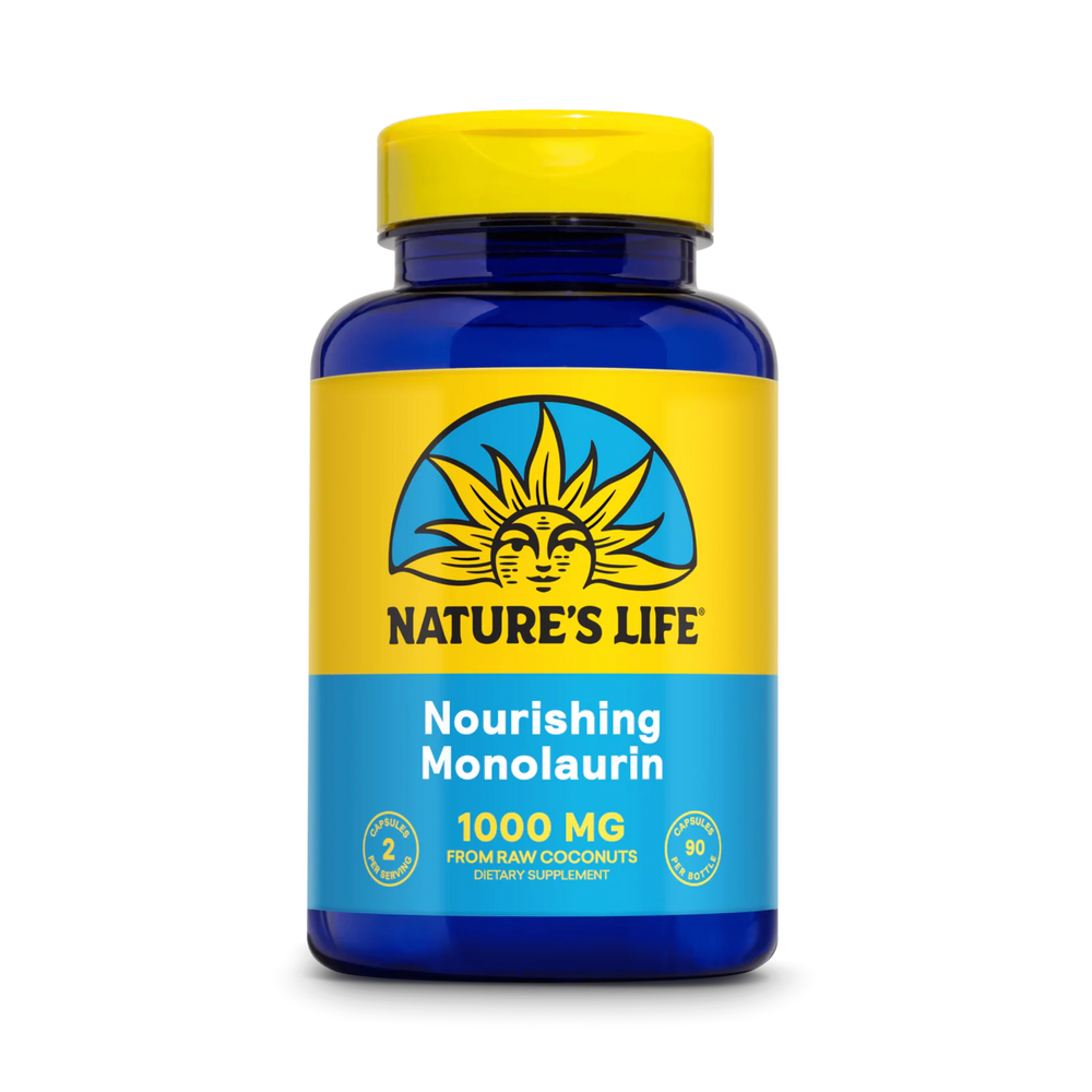 Nature's Life, Nourishing Monolaurin, 500 Mg, 90 Capsules