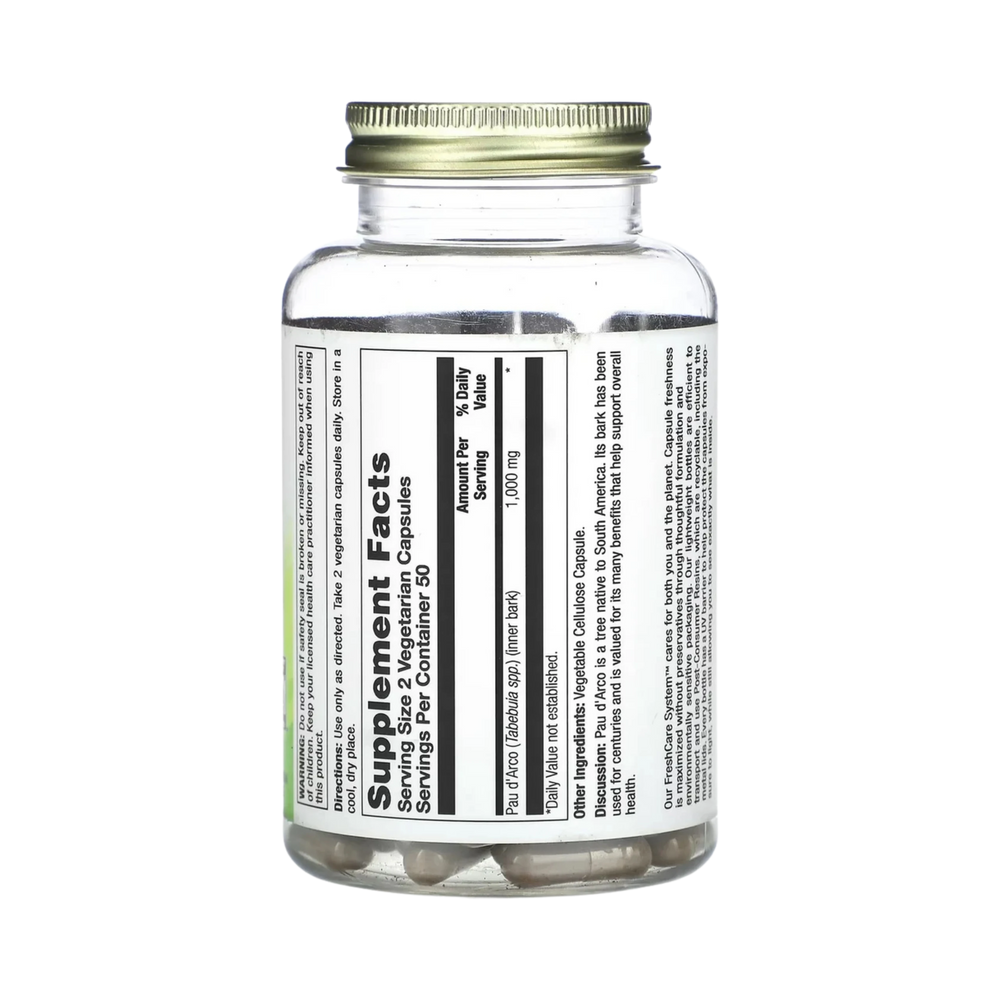 Nature's Life, Pau d' Arco Innerbark, 1000 Mg, 100 Vegetarian Capsules