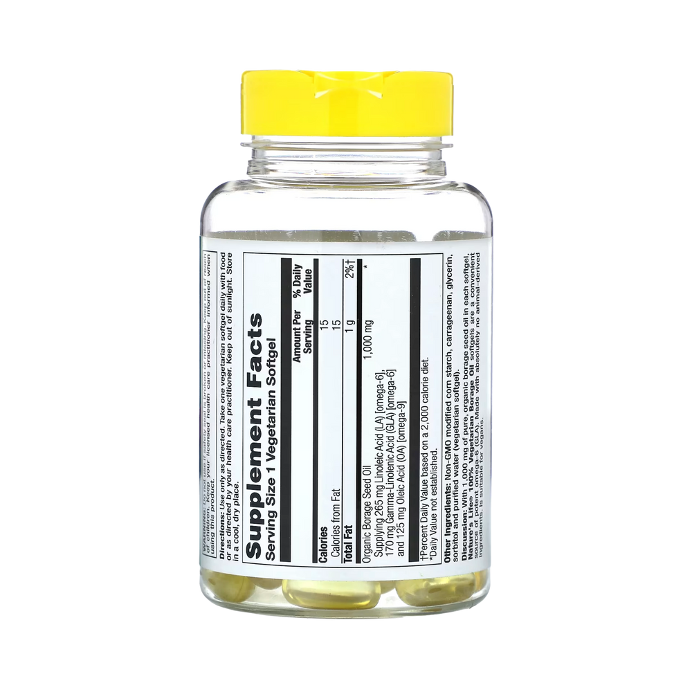 Nature's Life, Vegetarian Borage Oil, 60 Vegetarian Softgels