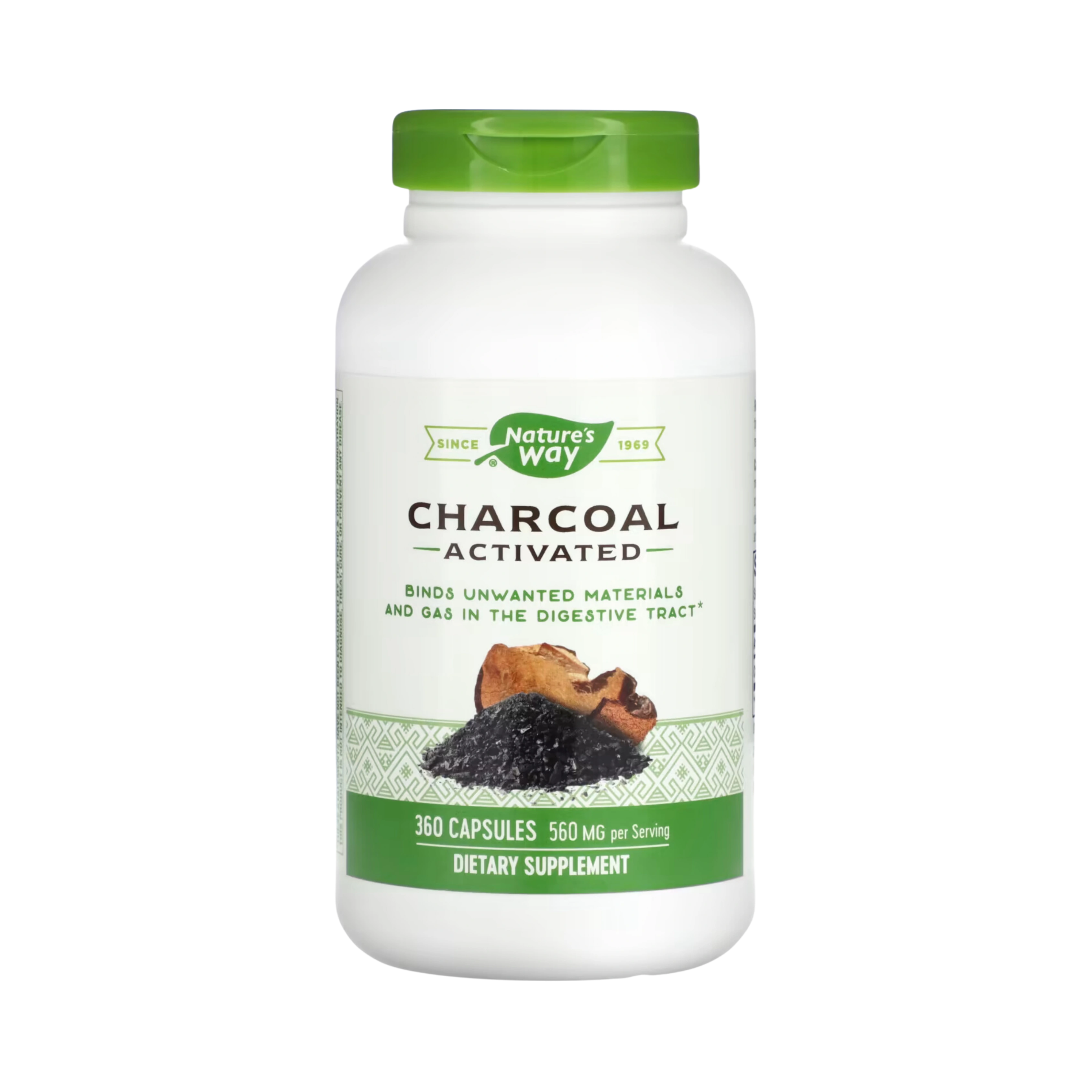 Nature's Way, Activated Charcoal, 360 Capsules