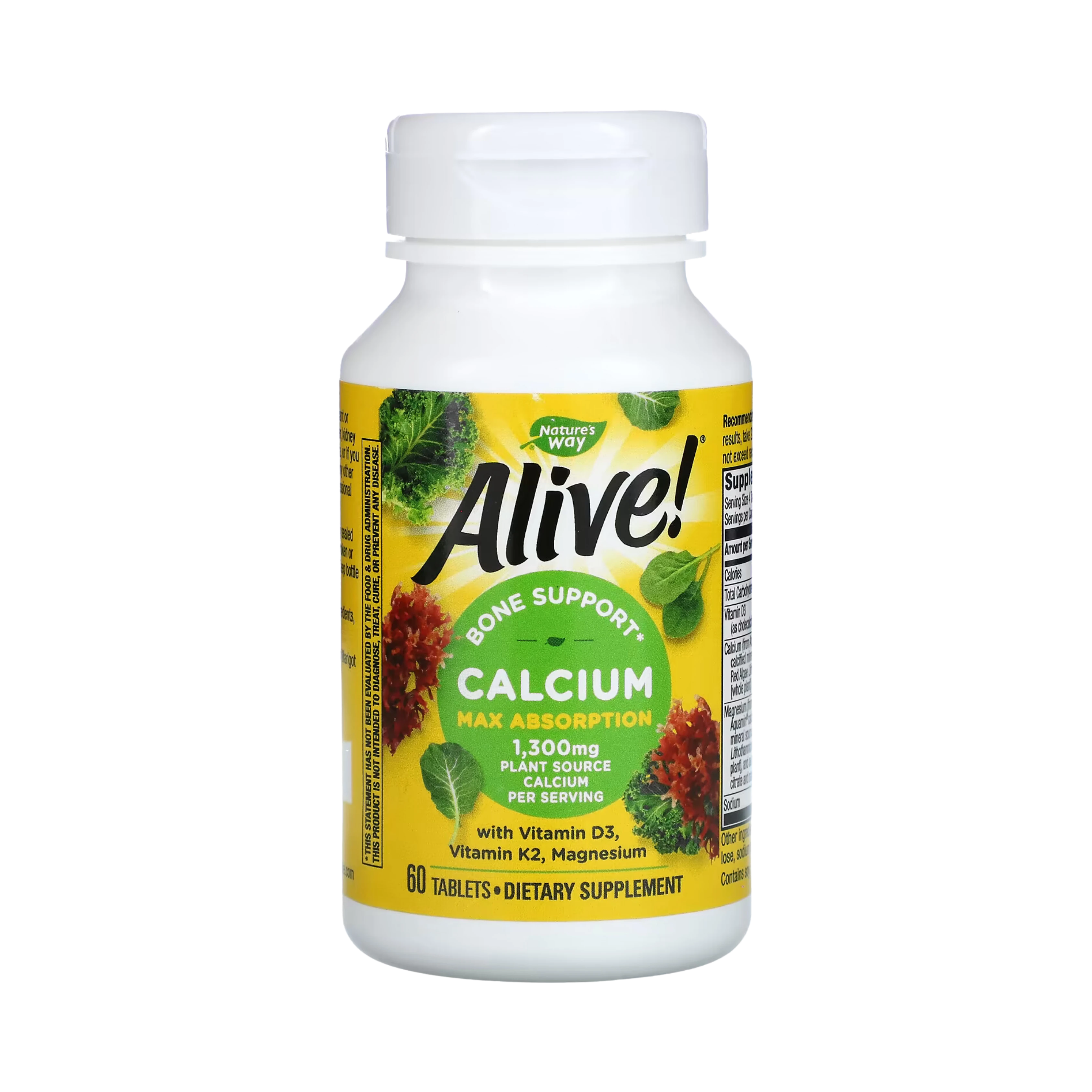 Nature's Way,  Alive! Calcium Formula, 60 Tablets
