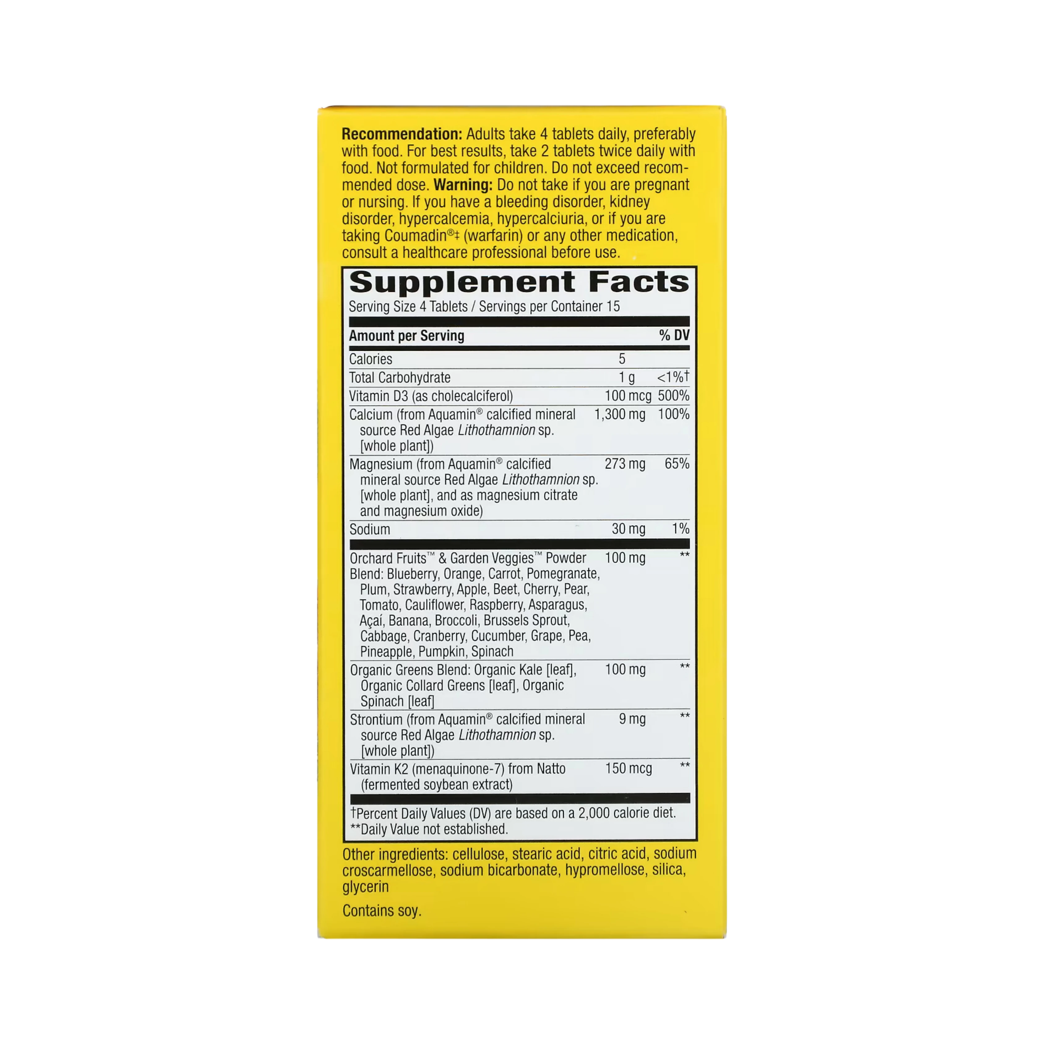 Nature's Way,  Alive! Calcium Formula, 60 Tablets