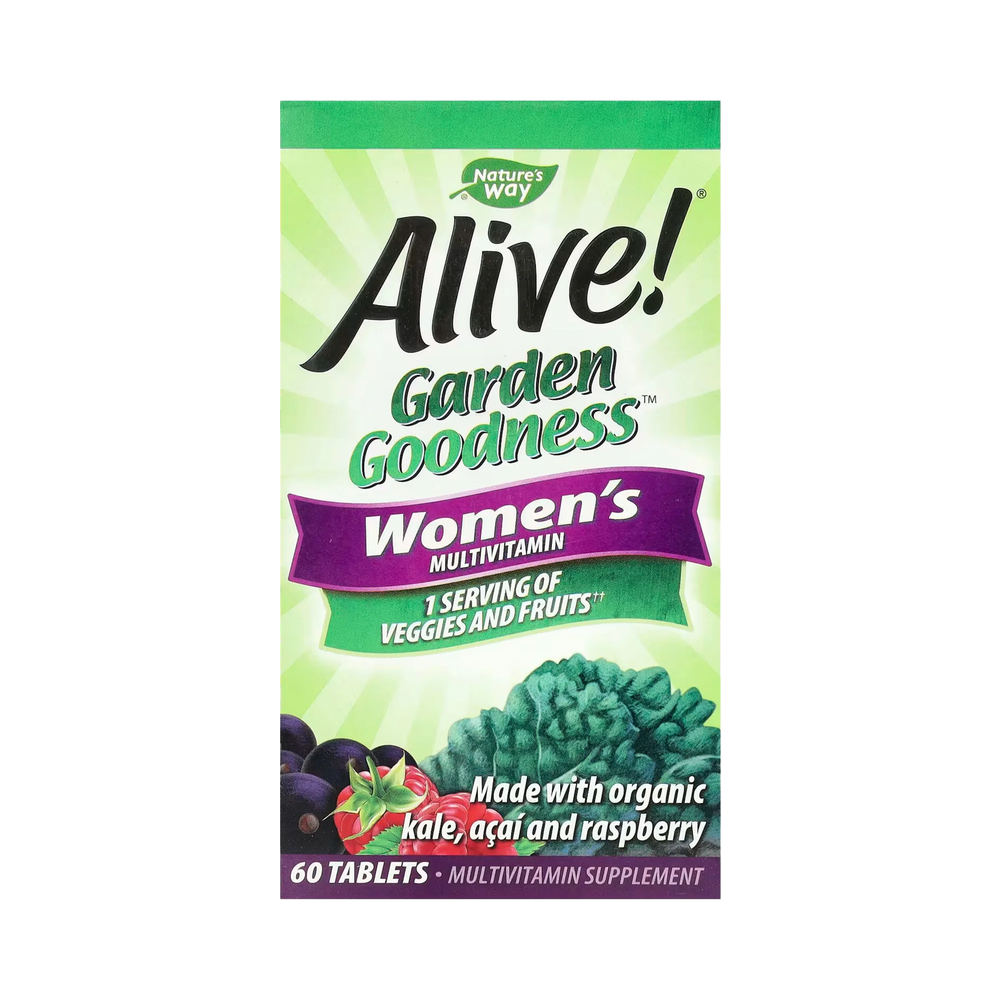 Nature's Way, Alive! Garden Goodness Women's Multivitamin, 60 Tablets