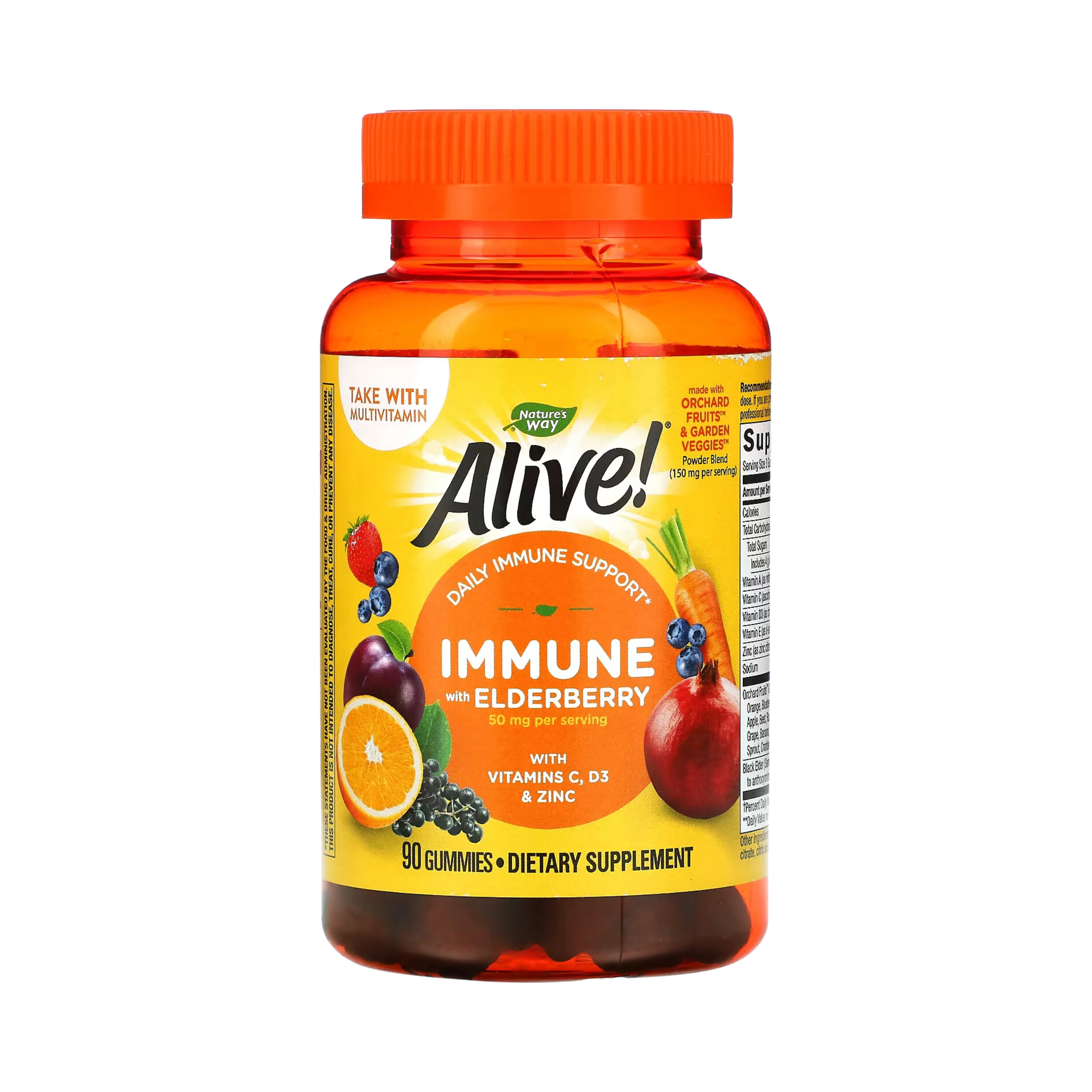 Nature's Way, Alive! Immune Gummies, 90 Gummies