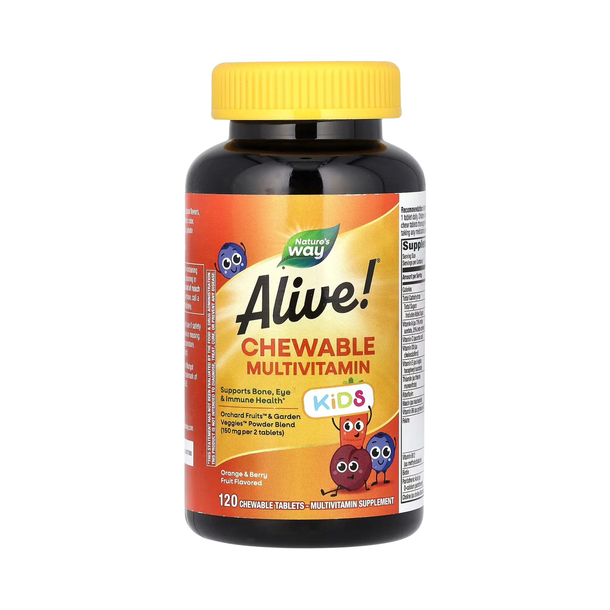 Nature's Way, Alive! Kids Chewable Multivitamin, 120 Tabs